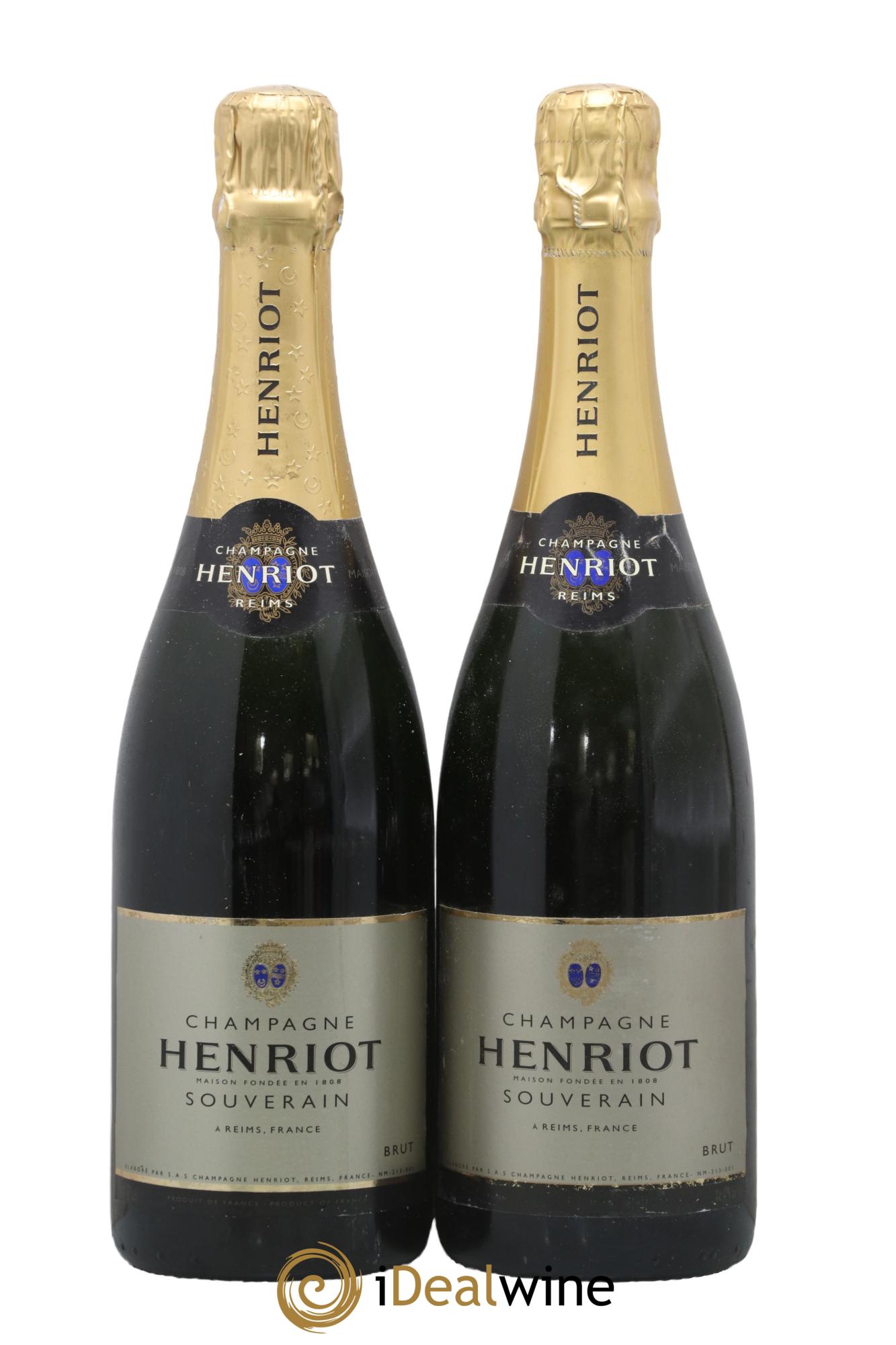 Champagne Souverain Brut Henriot - Lot de 2 bouteilles - 0