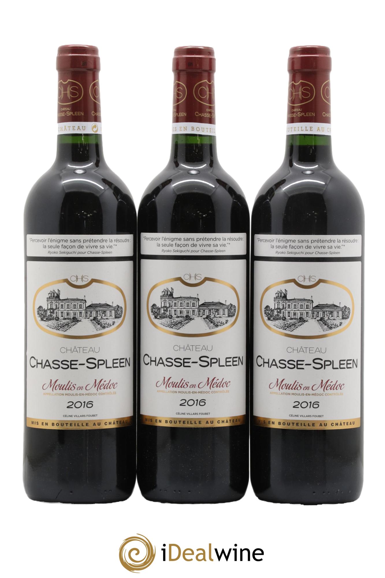 Château Chasse Spleen 2016 - Lot of 6 bottles - 2