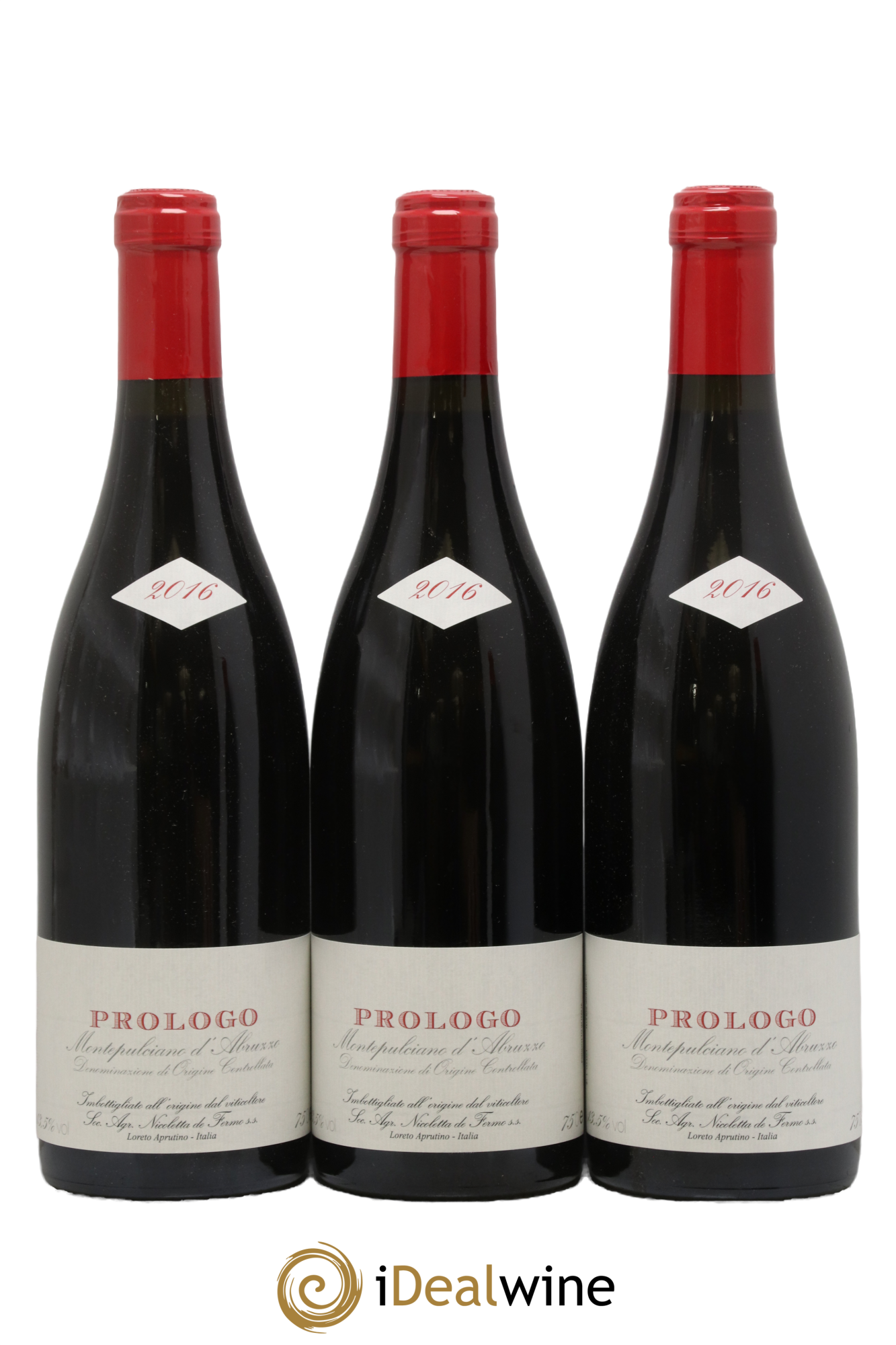 Montepulciano d'Abruzzo Prologo De Fermo 2016 - Lot of 3 bottles - 0
