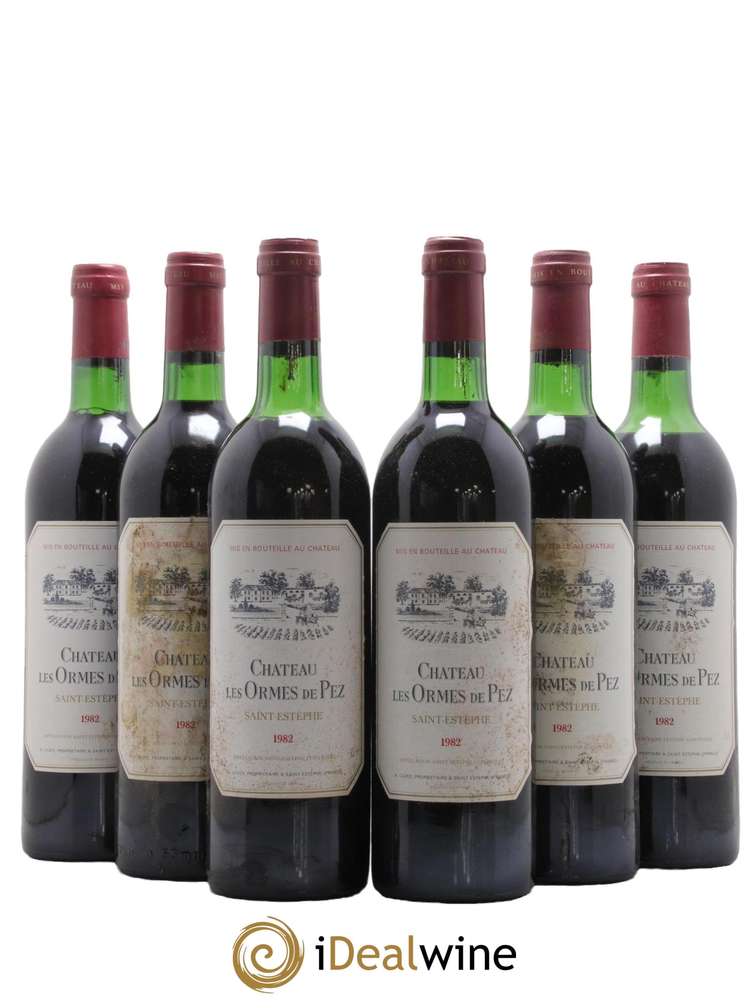 Château les Ormes de Pez 1982 - Lot de 6 bouteilles - 0