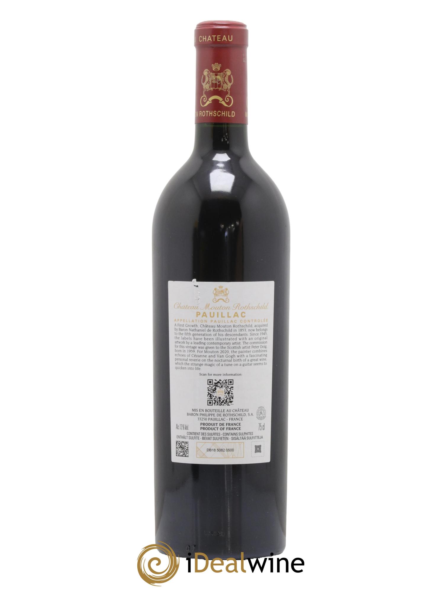 Château Mouton Rothschild 1er Grand Cru Classé 2020 - Lot de 1 bouteille - 1