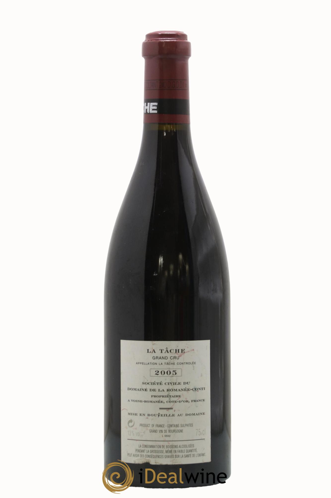 La Tâche Grand Cru Domaine de la Romanée-Conti 2005 - Posten von 1 Flasche - 1