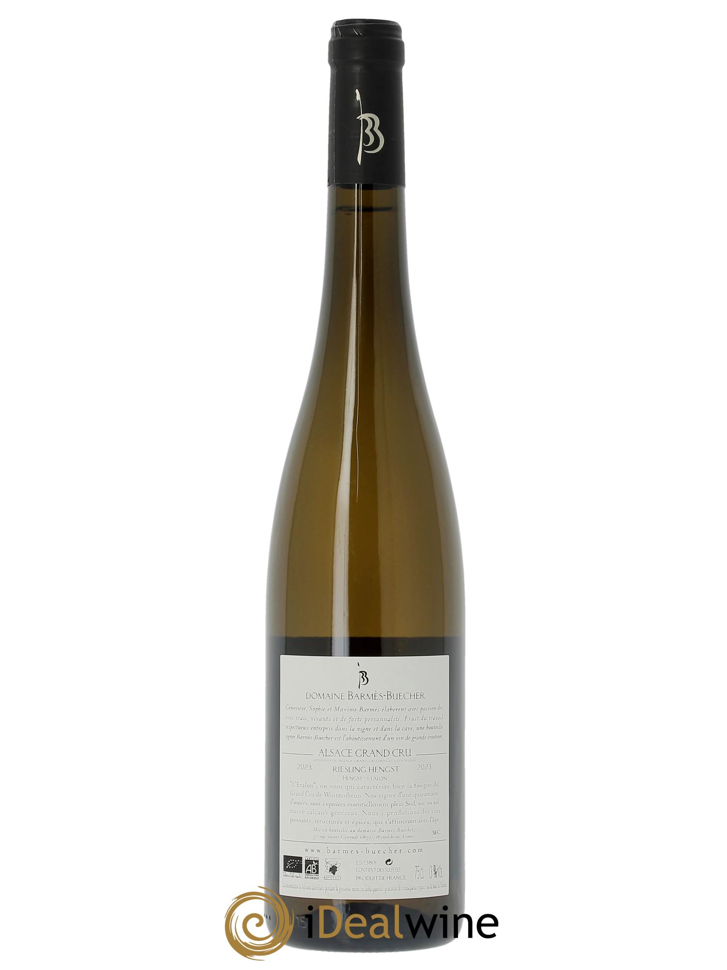 Alsace Riesling Grand cru Hengst Barmes-Buecher  2023 - Lot de 1 bouteille - 1