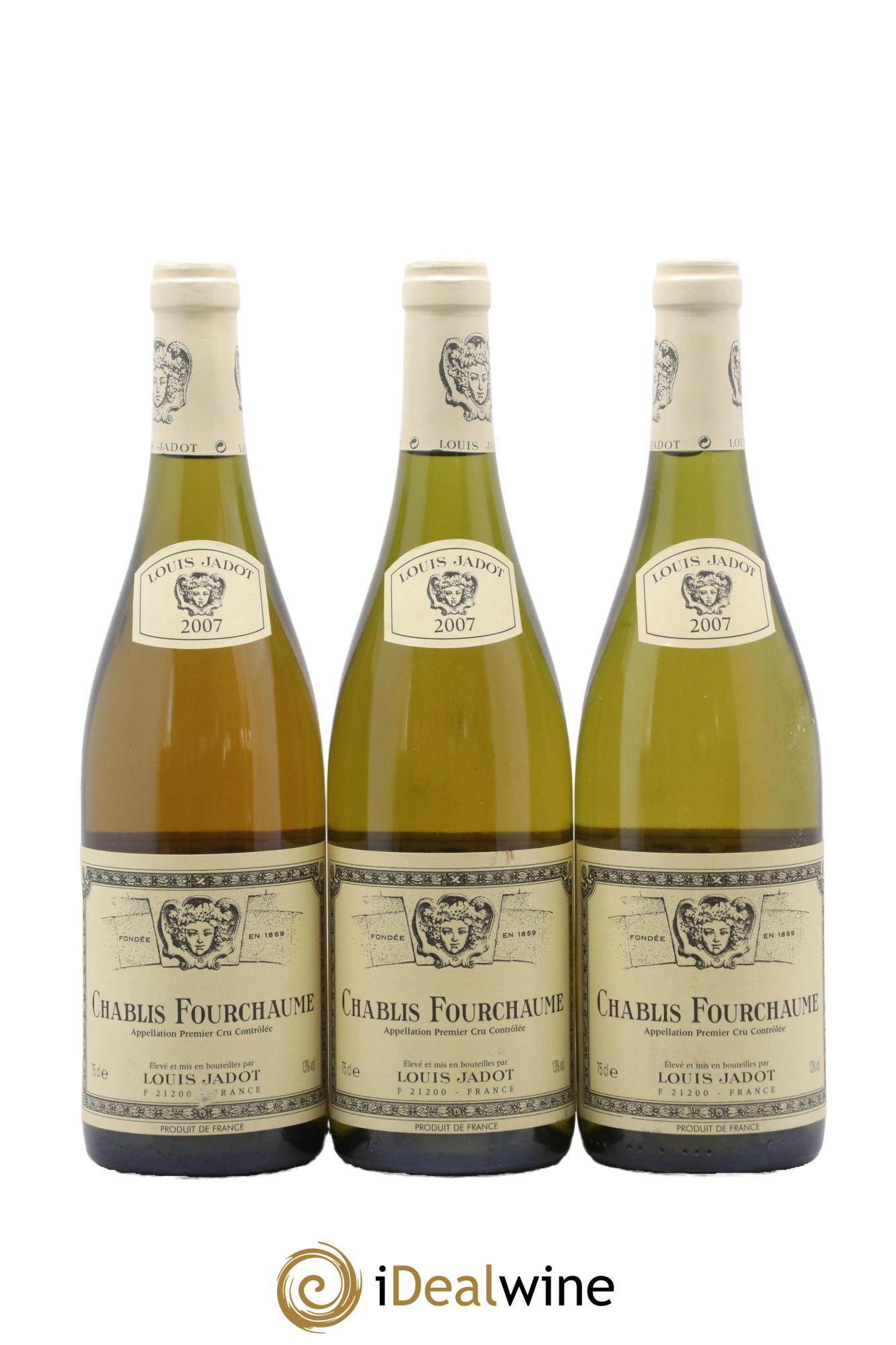 Chablis 1er Cru Fourchaume Louis Jadot 2007 - Lot de 3 bouteilles - 0