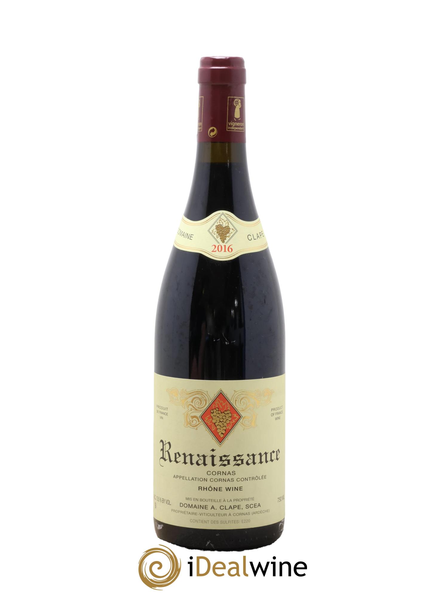 Cornas Renaissance Auguste Clape 2016 - Lotto di 1 bottiglia - 0