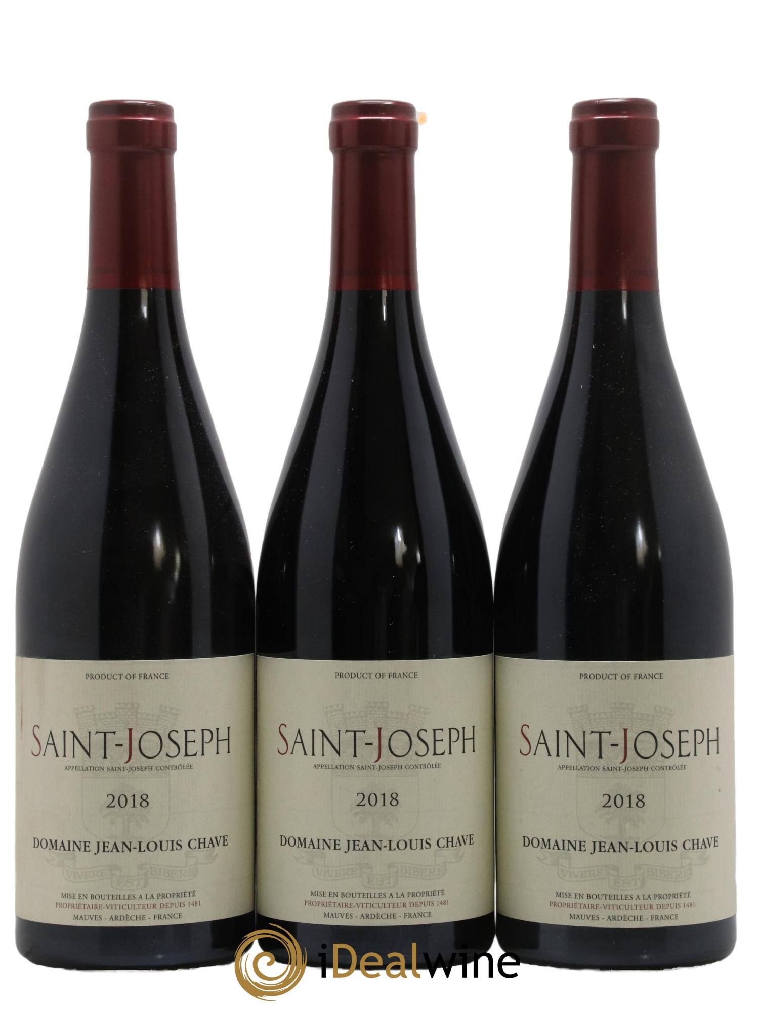 Saint-Joseph Jean-Louis Chave 2018 - Lot de 3 bouteilles - 0