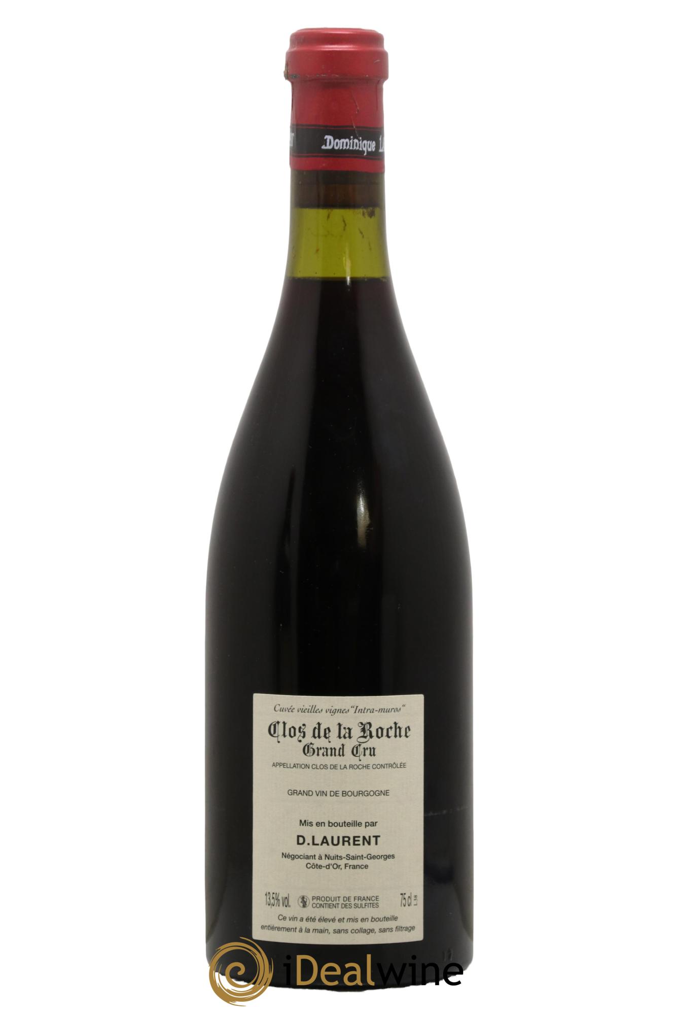 Clos de la Roche Grand Cru Vieilles vignes Intra-muros Dominique Laurent 2006 - Lot de 1 bouteille - 1