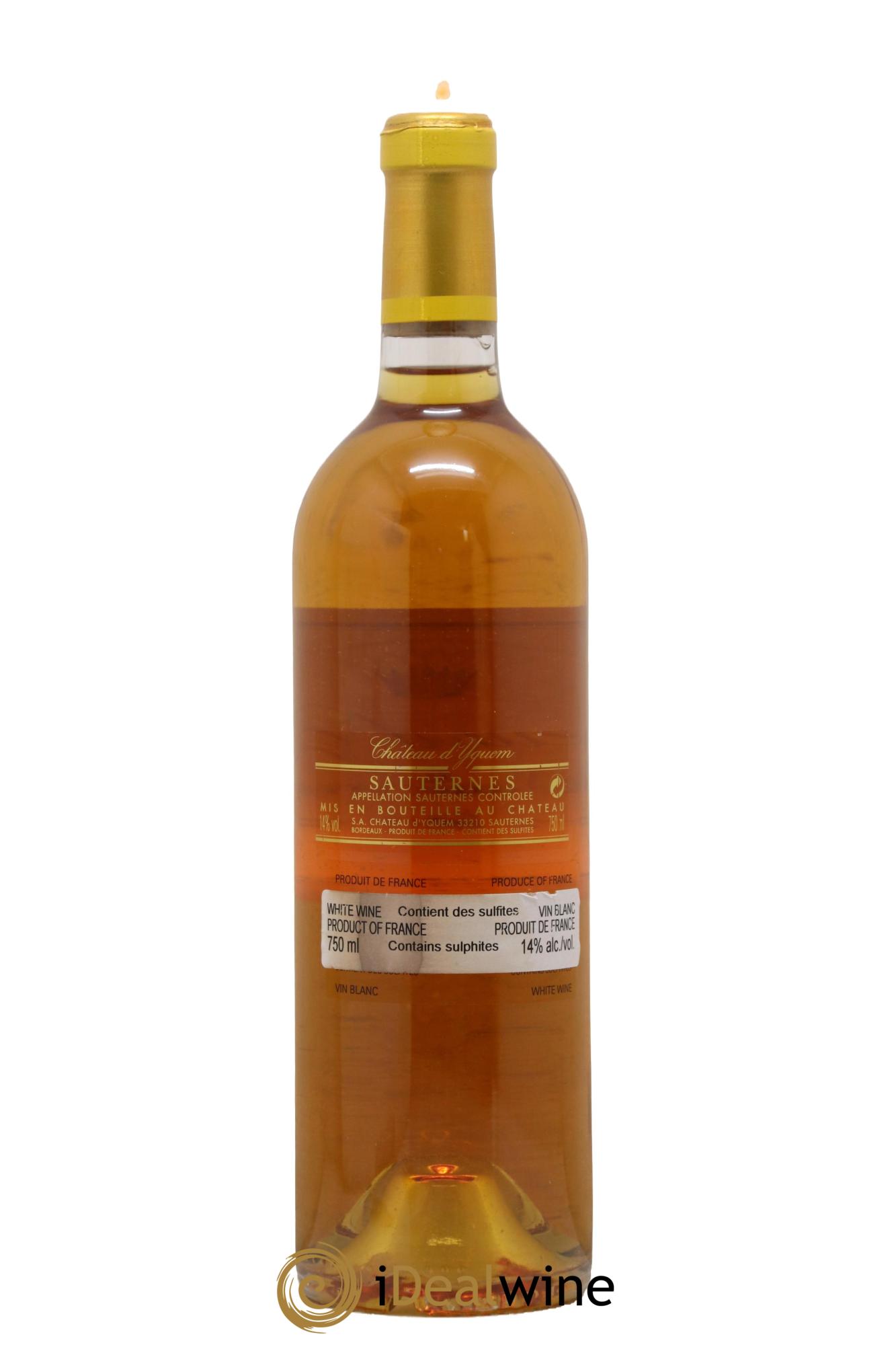Château d' Yquem 1er Cru Classé Supérieur 2009 - Lot de 1 bouteille - 1