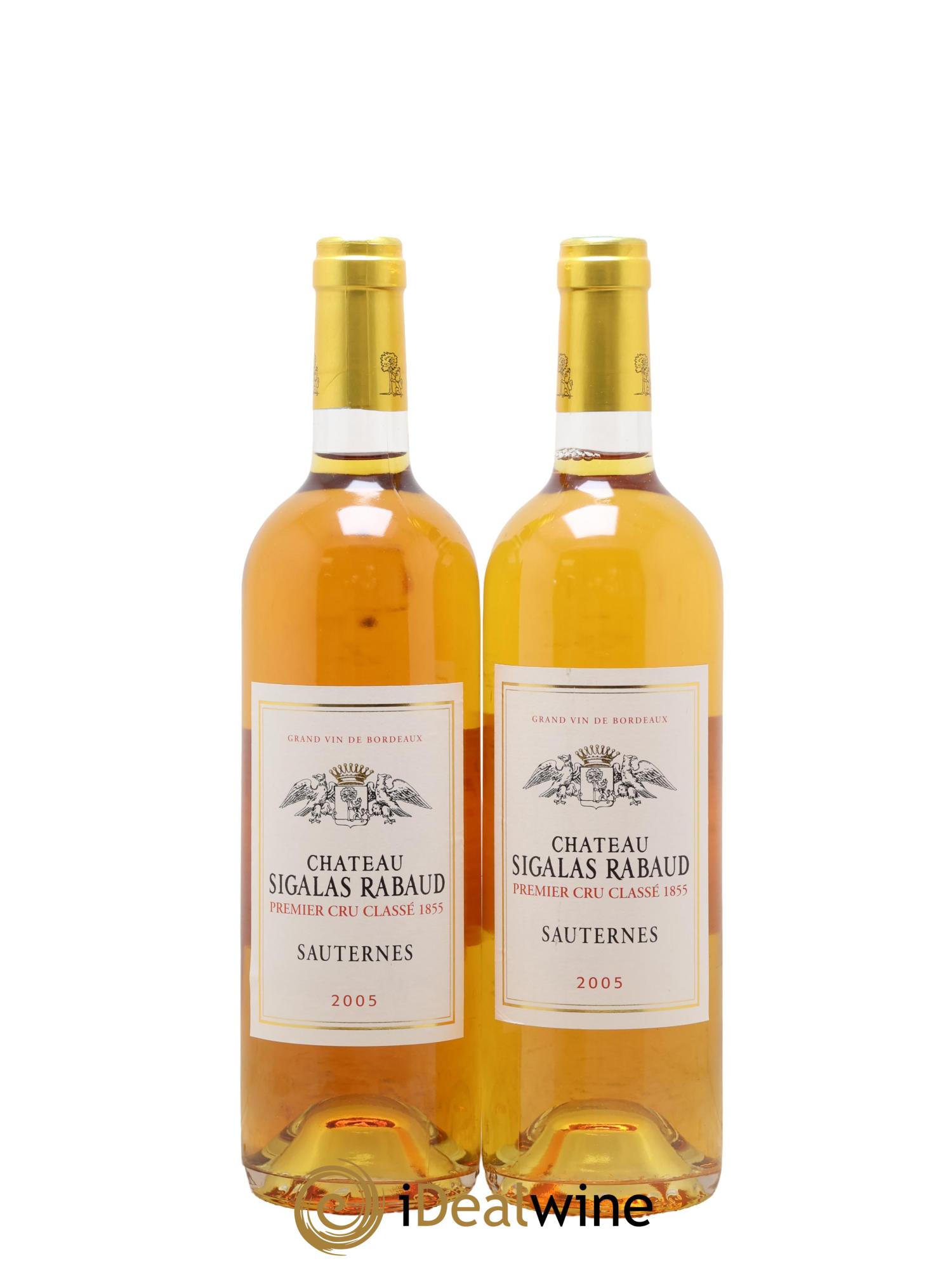 Château Sigalas Rabaud 1er Grand Cru Classé 2005 - Lot de 2 bouteilles - 0