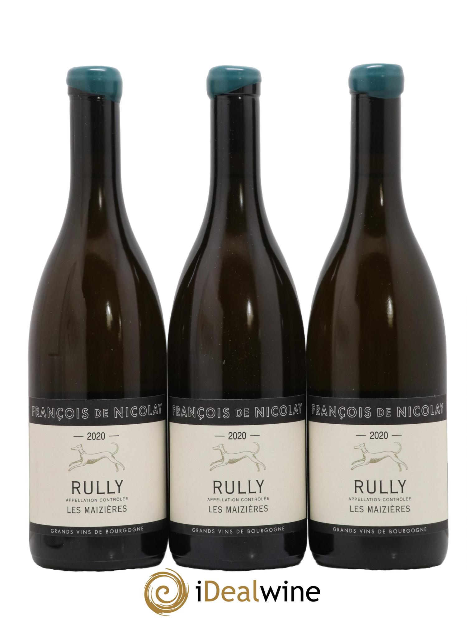 Rully Les Maizières François de Nicolay 2020 - Lot de 3 bouteilles - 0