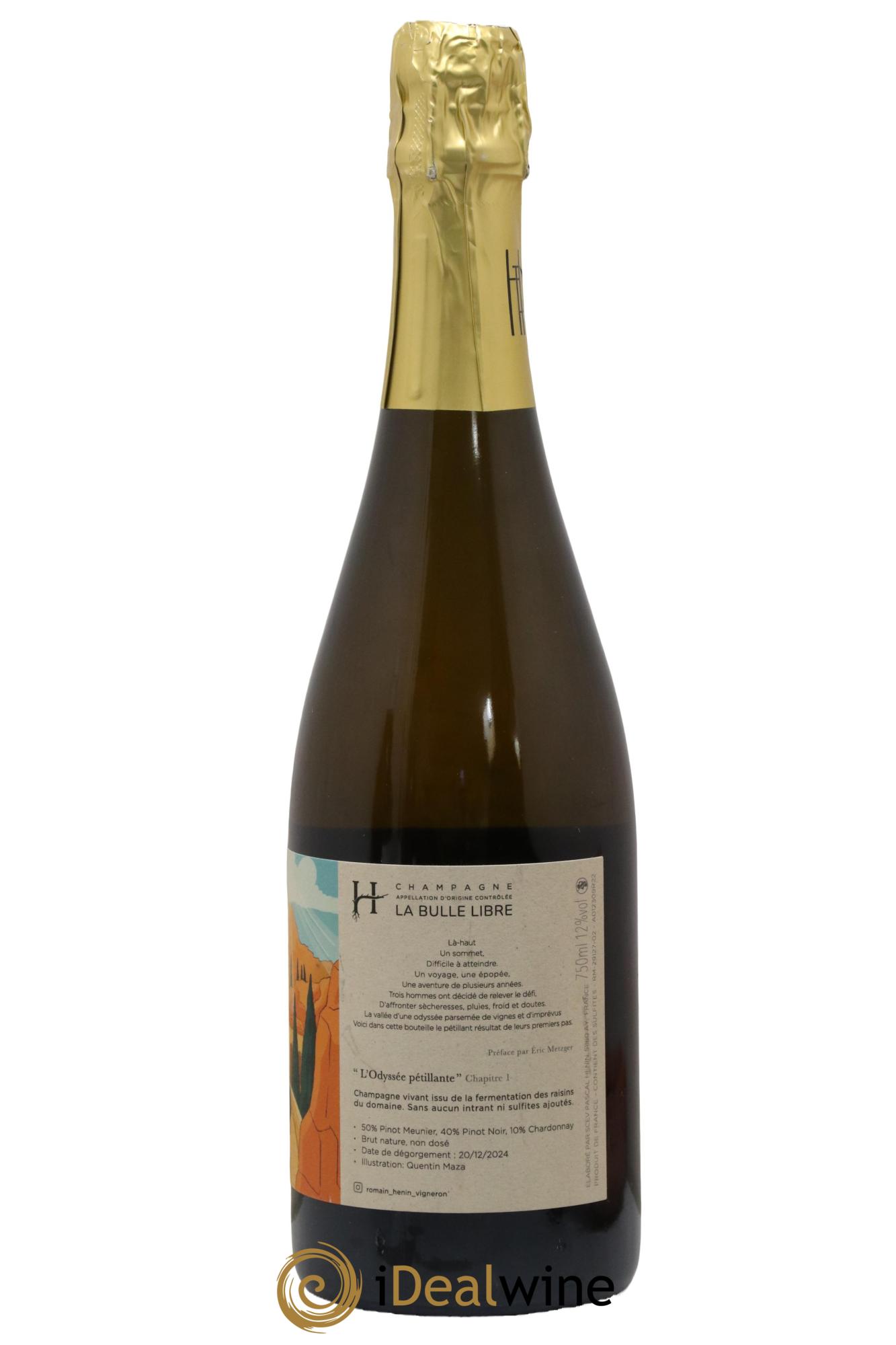 L'Odyssée Pétillante Chapitre 1 Romain Henin - Lot of 1 bottle - 1