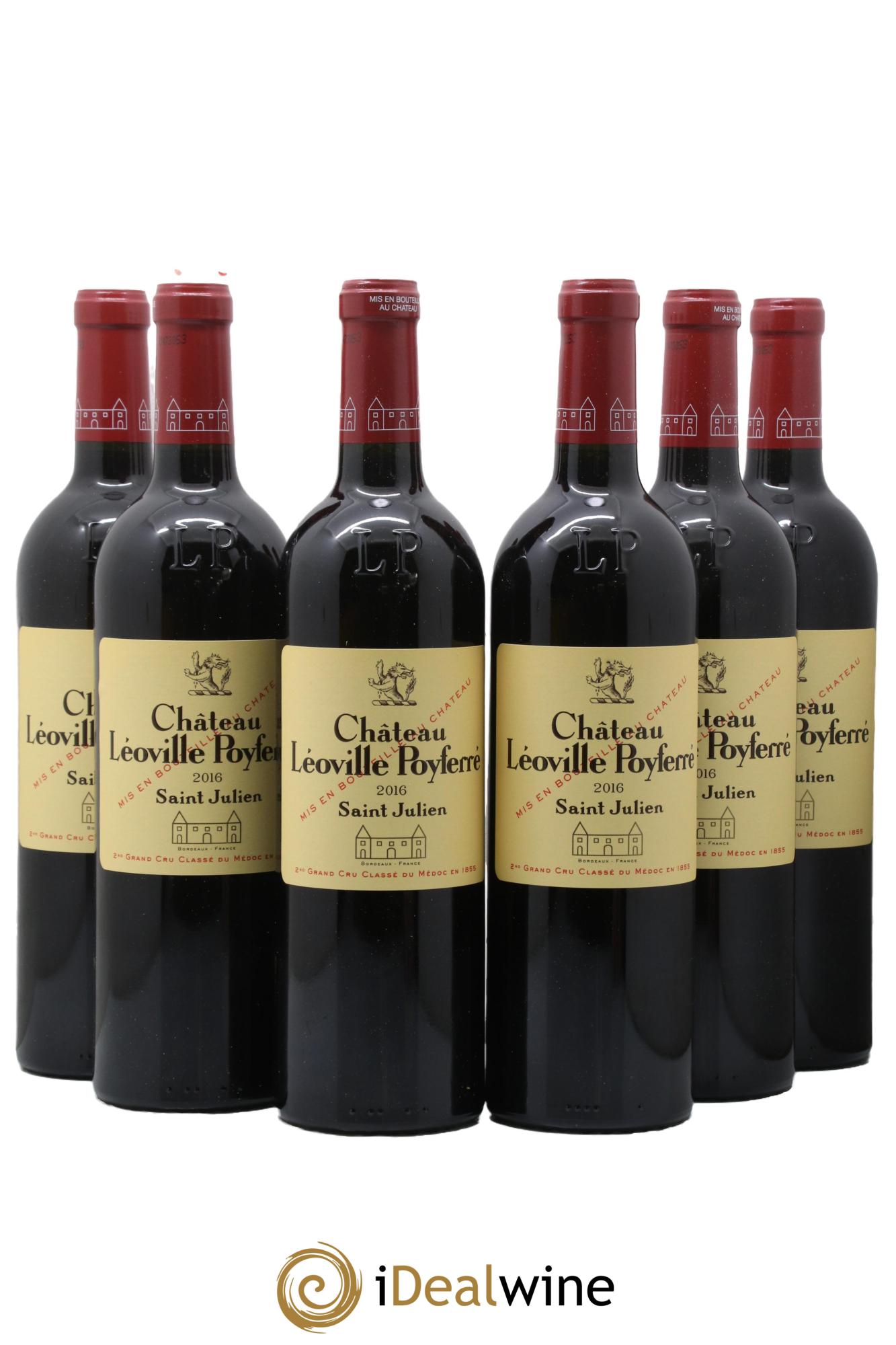 Château Léoville Poyferré 2ème Grand Cru Classé 2016 - Lot of 6 bottles - 0