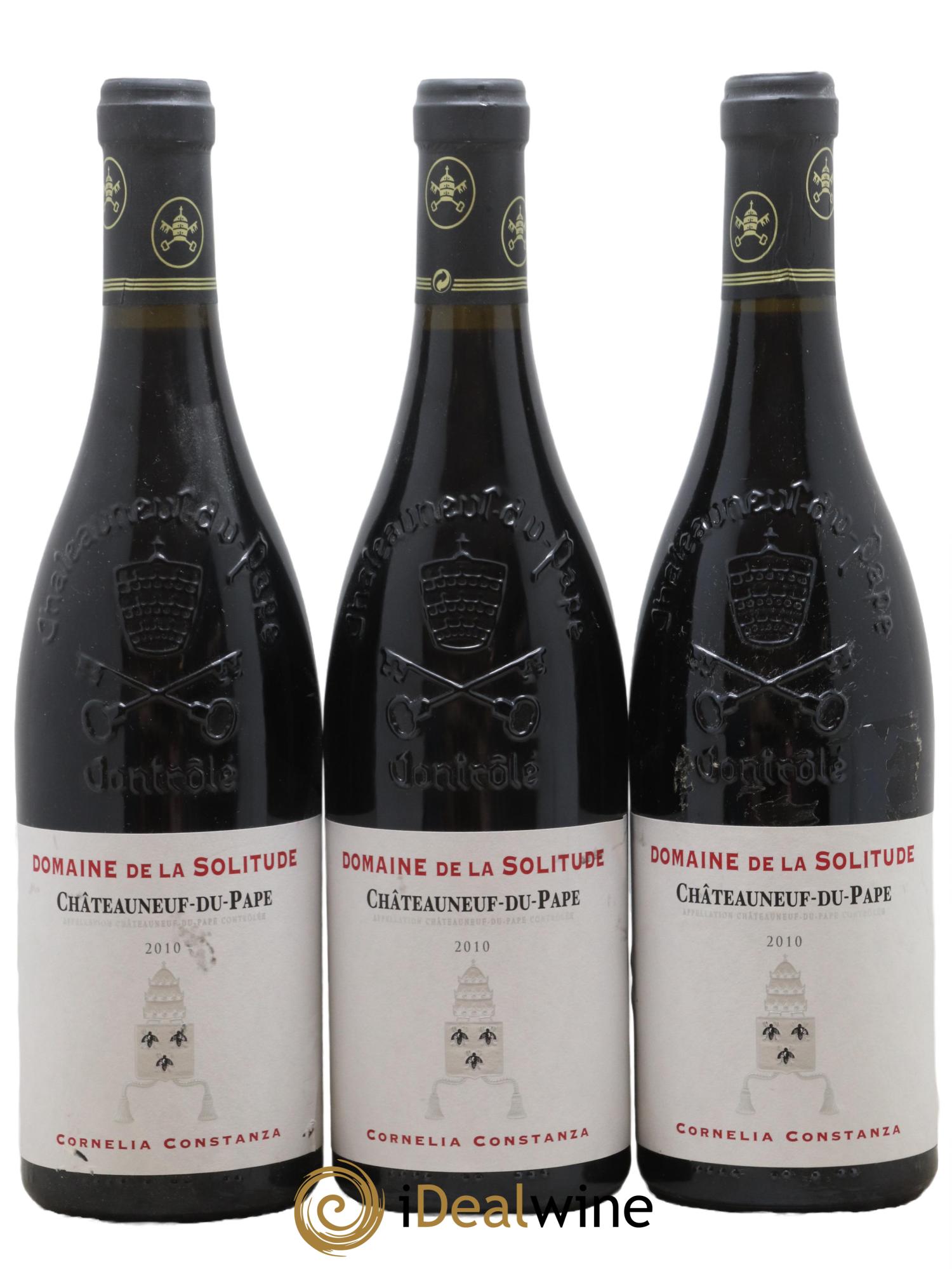 Châteauneuf-du-Pape Cornelia Constanza Domaine De La Solitude 2010 - Lot de 3 bouteilles - 0