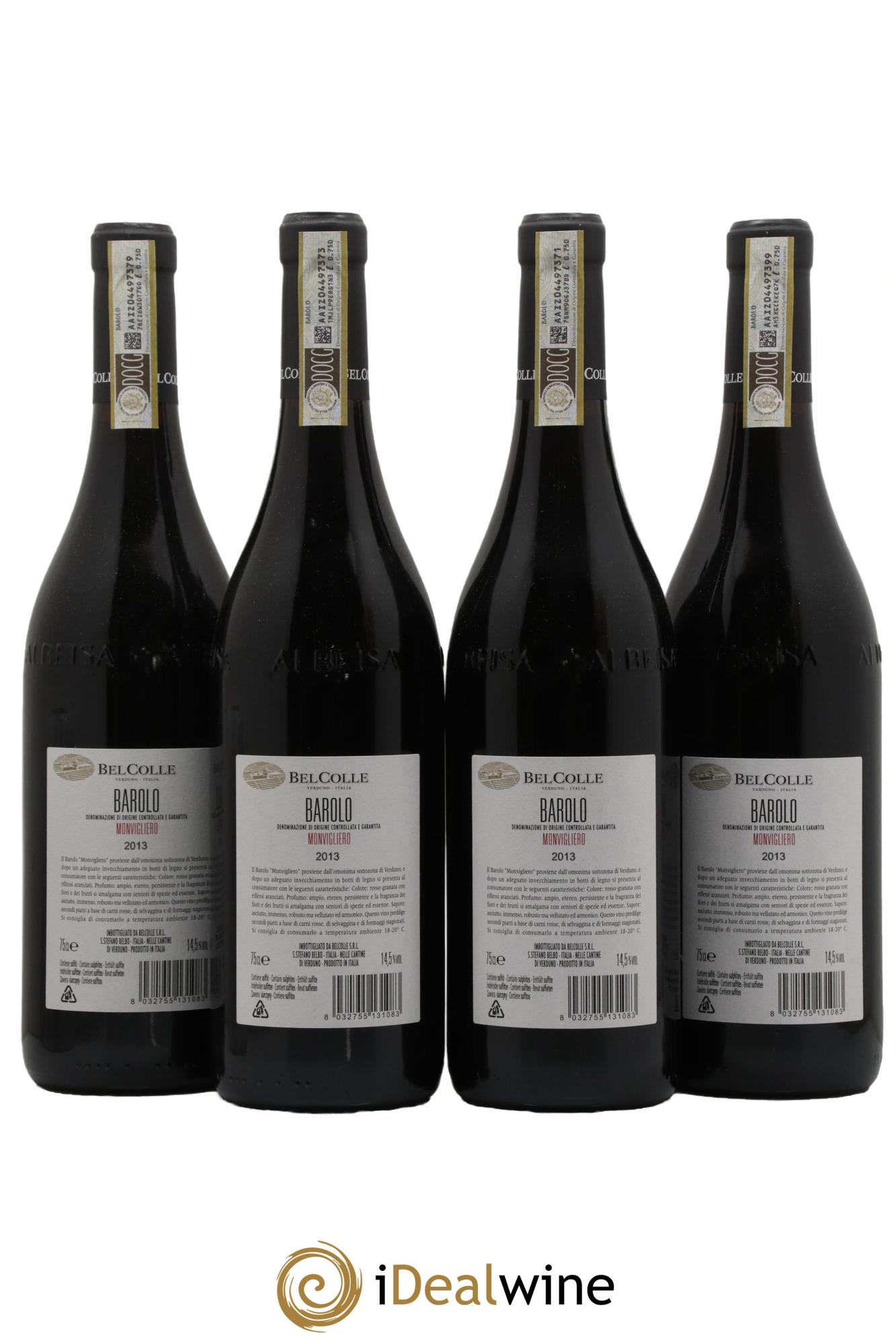 Barolo DOCG Monvigliero Belcolle 2013 - Lotto di 4 bottiglie - 1