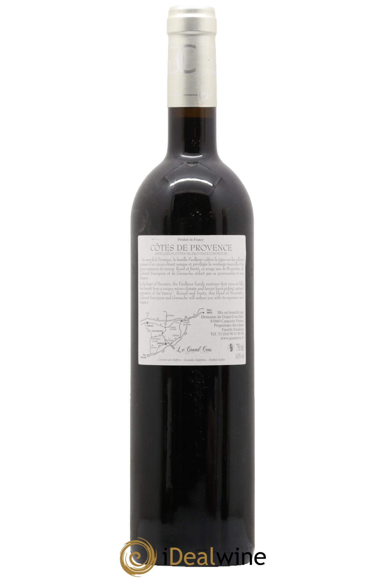 Côtes de Provence Le Grand Cros l'Esprit de Provence domaine du Grand Cros 2009 - Lot de 1 bouteille - 1