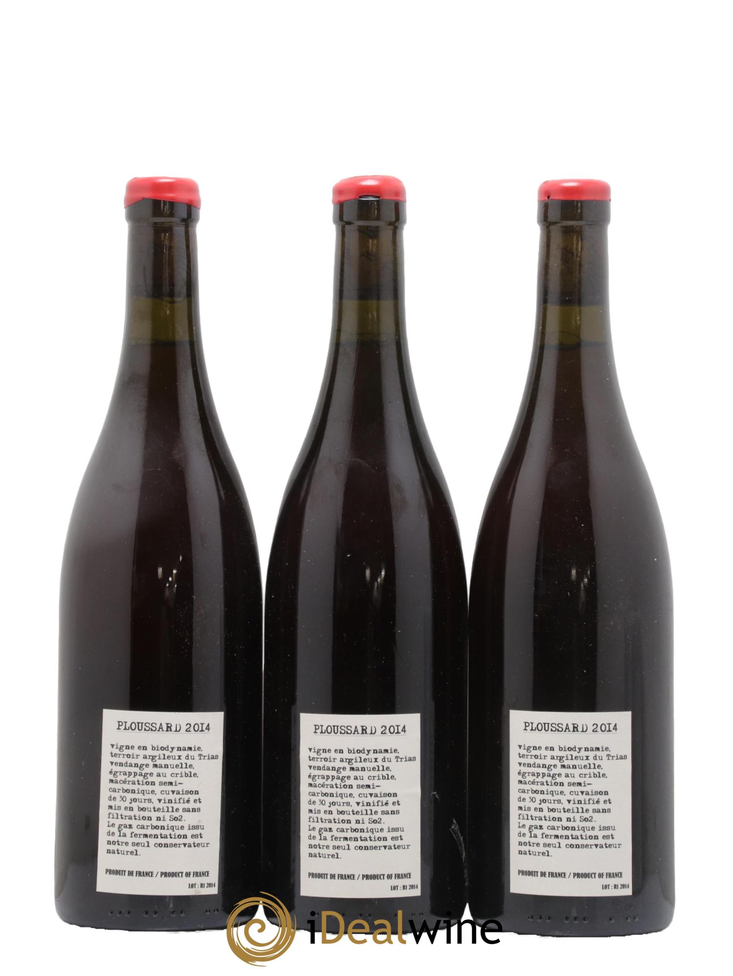 Arbois-Pupillin Ploussard Adeline Houillon & Renaud Bruyère 2014 - Lot de 3 bouteilles - 1