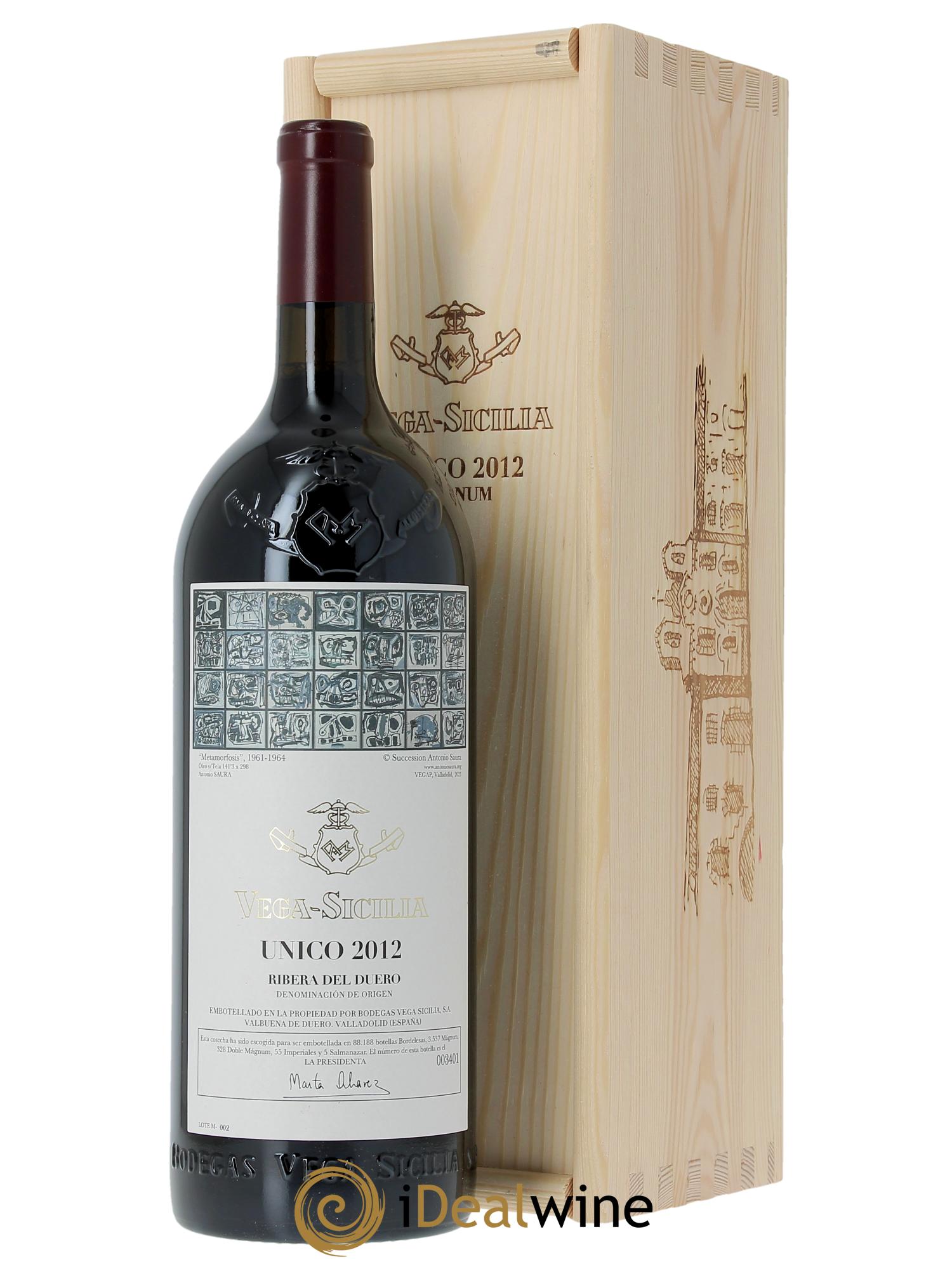 Ribera Del Duero DO Vega Sicilia Unico Famille Alvarez  2012 - Lot de 1 magnum - 0