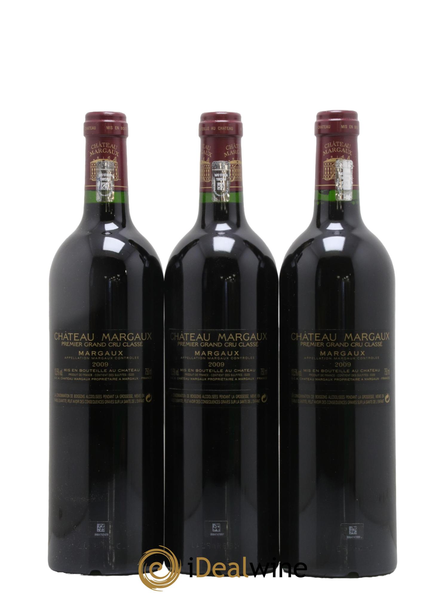 Château Margaux 1er Grand Cru Classé 2009 - Lotto di 3 bottiglie - 1