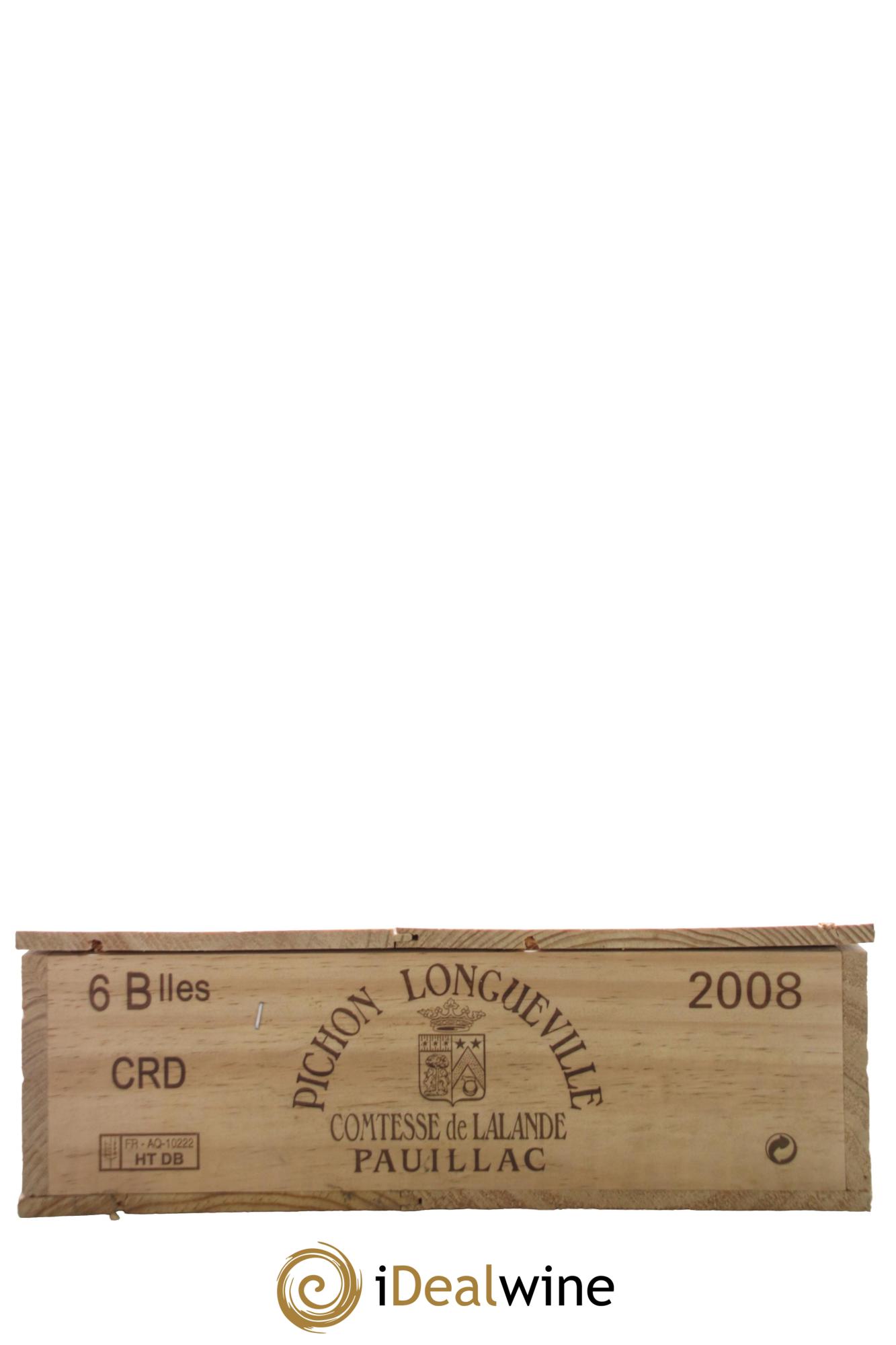 Château Pichon Longueville Comtesse de Lalande 2ème Grand Cru Classé 2008 - Lot de 6 bouteilles - 1