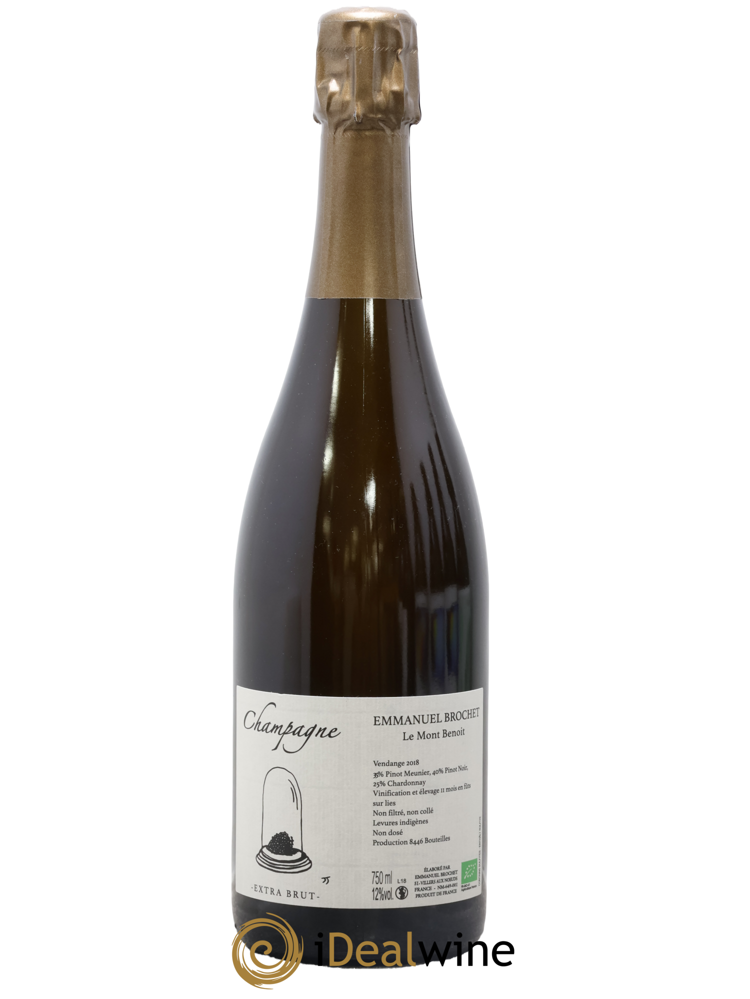Brut Le Mont Benoît Emmanuel Brochet 2018 - Lot de 1 bouteille - 0