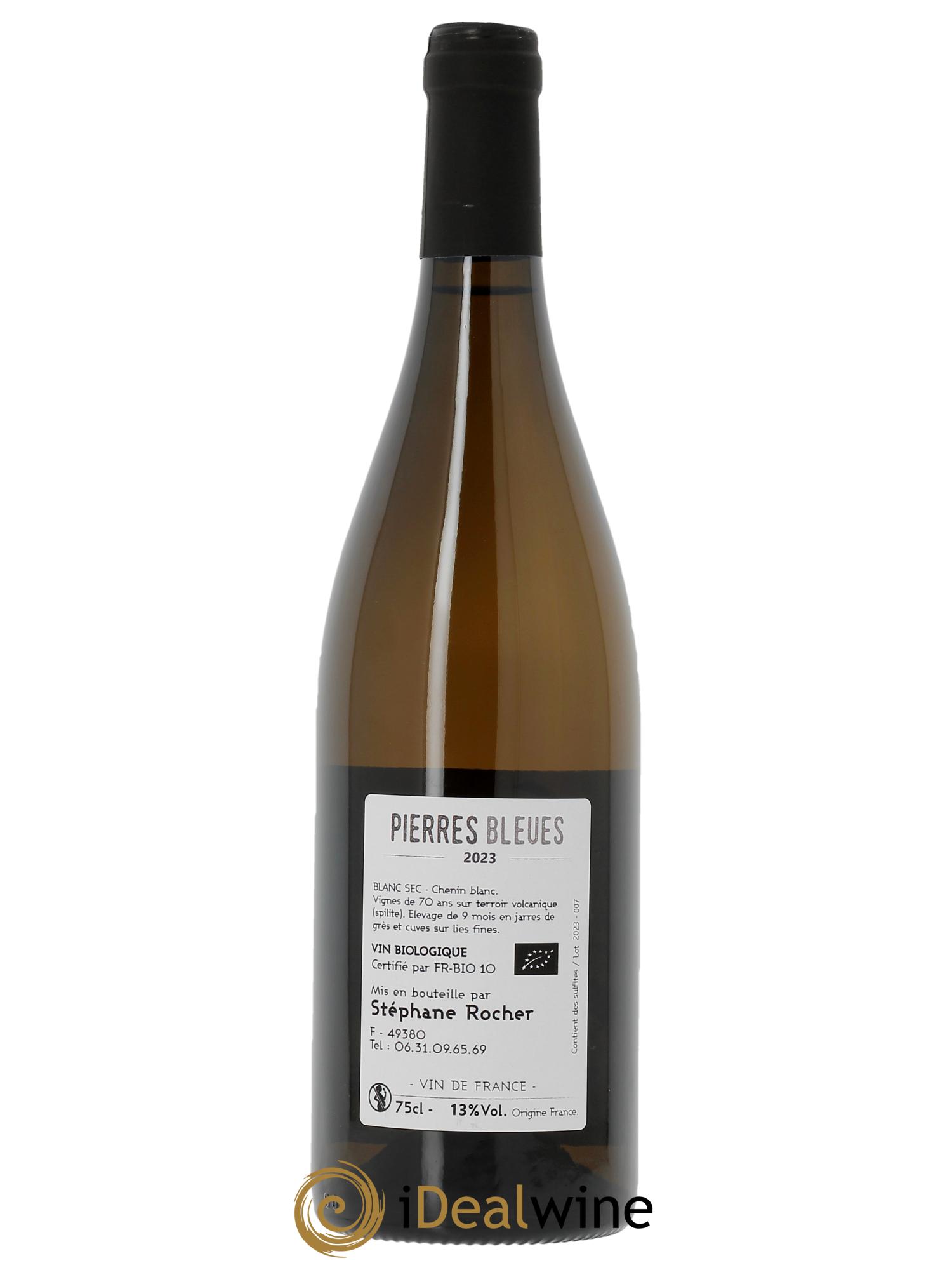 Vin de France Les Pierres bleues La Ferme du Mont Benault - Stéphane Rocher  2023 - Lot de 1 bouteille - 1