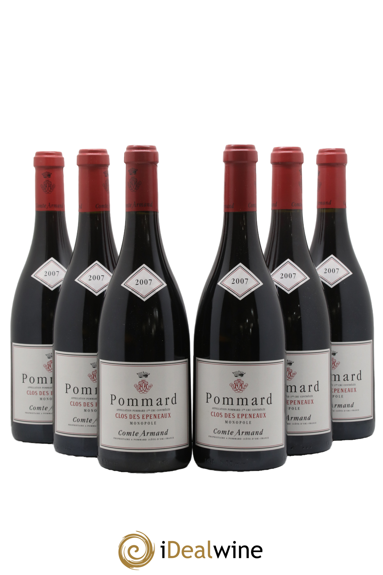 Pommard 1er Cru Clos des Epeneaux Comte Armand 2007 - Lotto di 6 bottiglie - 0