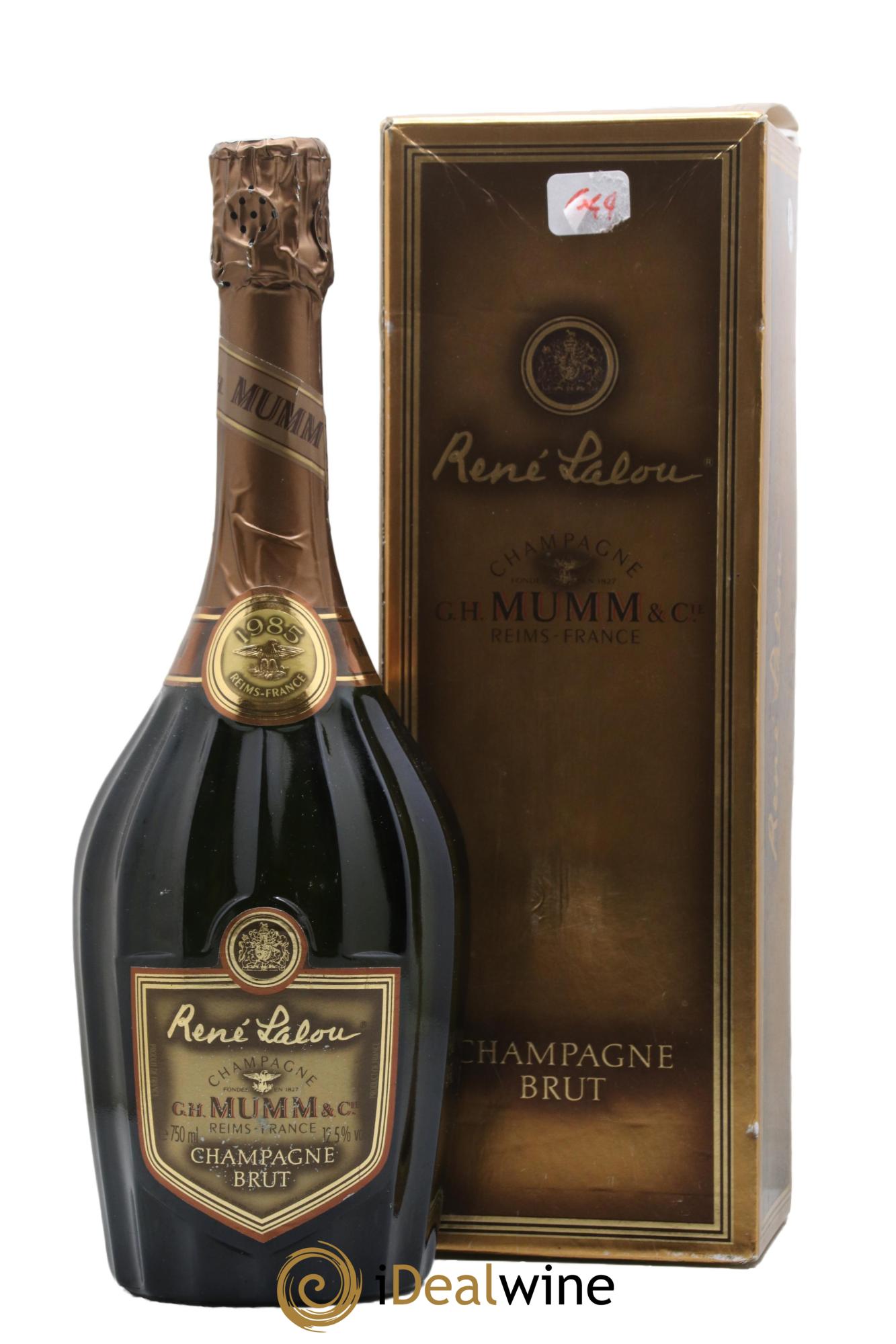 René Lalou Mumm 1985 - Lot de 1 bouteille - 0