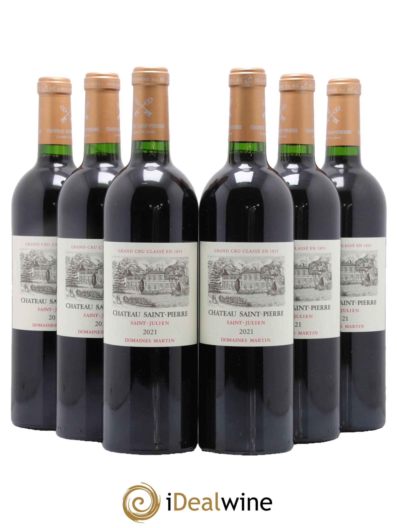 Château Saint-Pierre 4ème Grand Cru Classé 2021 - Posten von 6 Flaschen - 0