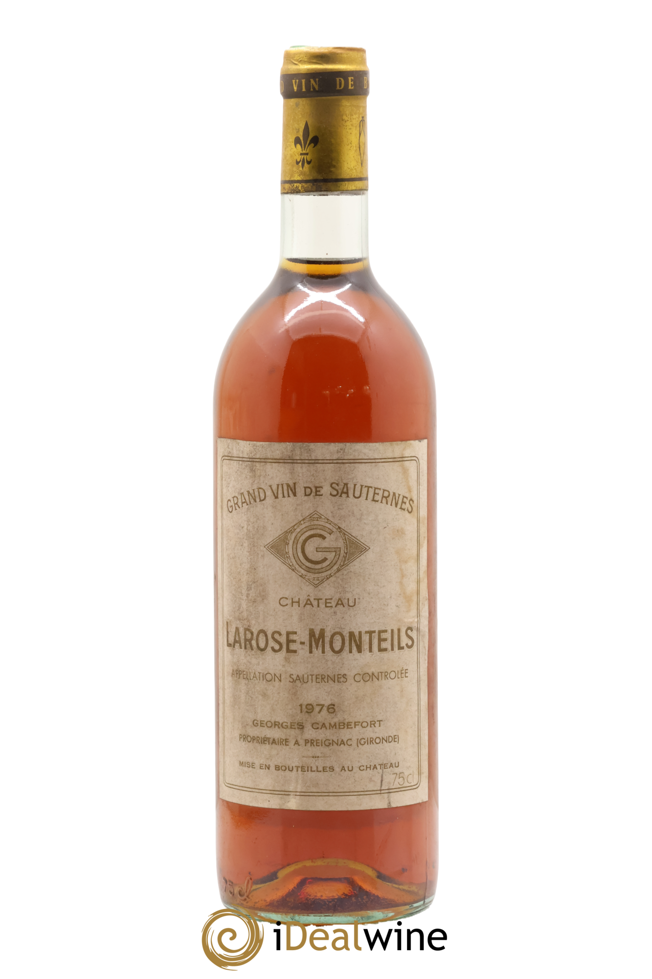 Sauternes Château Larose-Monteils 1976 - Lot de 1 bouteille - 0