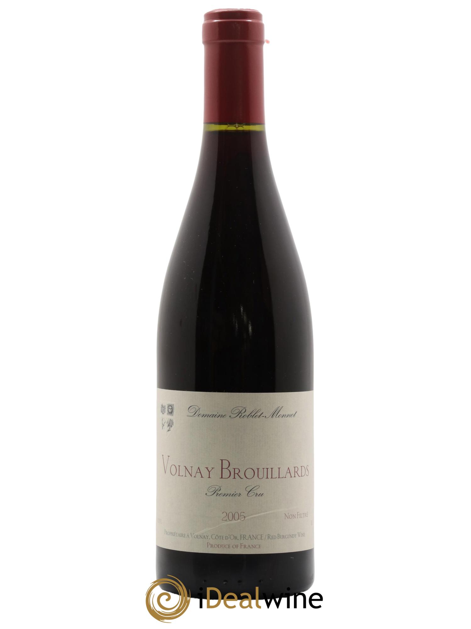 Volnay 1er Cru Brouillards Roblet-Monnot (Domaine) 2005 - Lot de 1 bouteille - 0