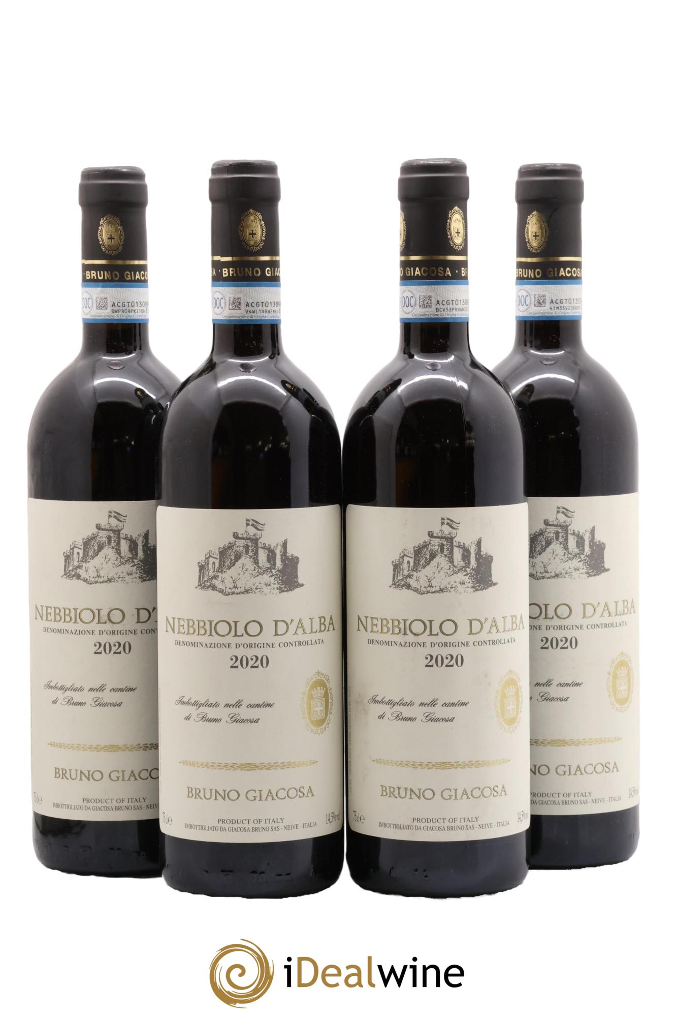 Nebbiolo d'Alba DOC Casa Vinicola Bruno Giacosa 2020 - Lot de 4 bouteilles - 0