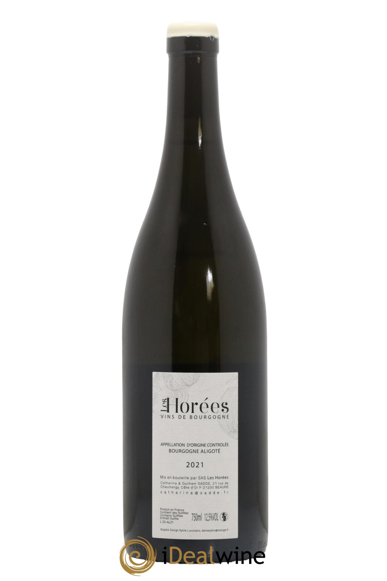 Bourgogne Aligoté En Coulezain Les Horées  2021 - Posten von 1 Flasche - 1