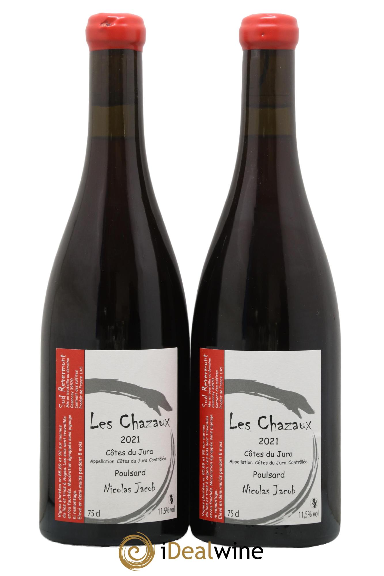 Côtes du Jura Poulsard Les Chazaux Nicolas Jacob 2021 - Lot de 2 bouteilles - 0