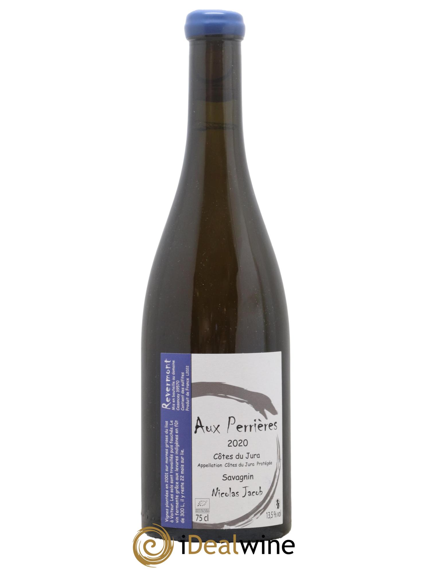 Côtes du Jura Savagnin Aux Perrières Nicolas Jacob 2020 - Lot de 1 bouteille - 0