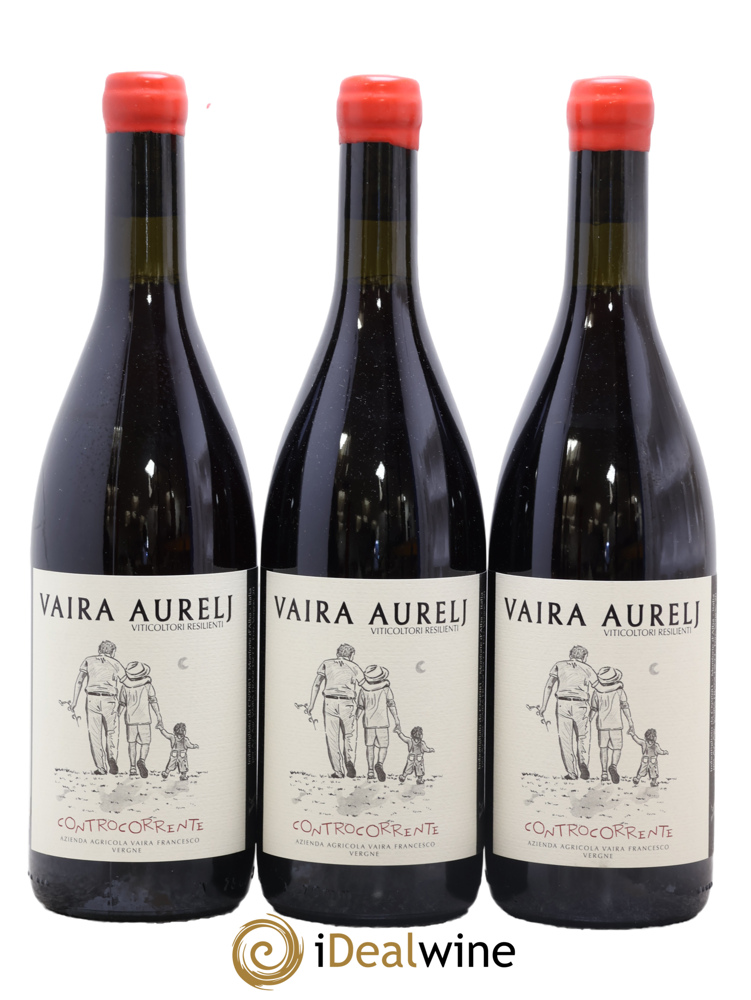 Italie Vino Rosso Controcorrente Vaira Aurelj 2022 - Lot of 3 bottles - 0