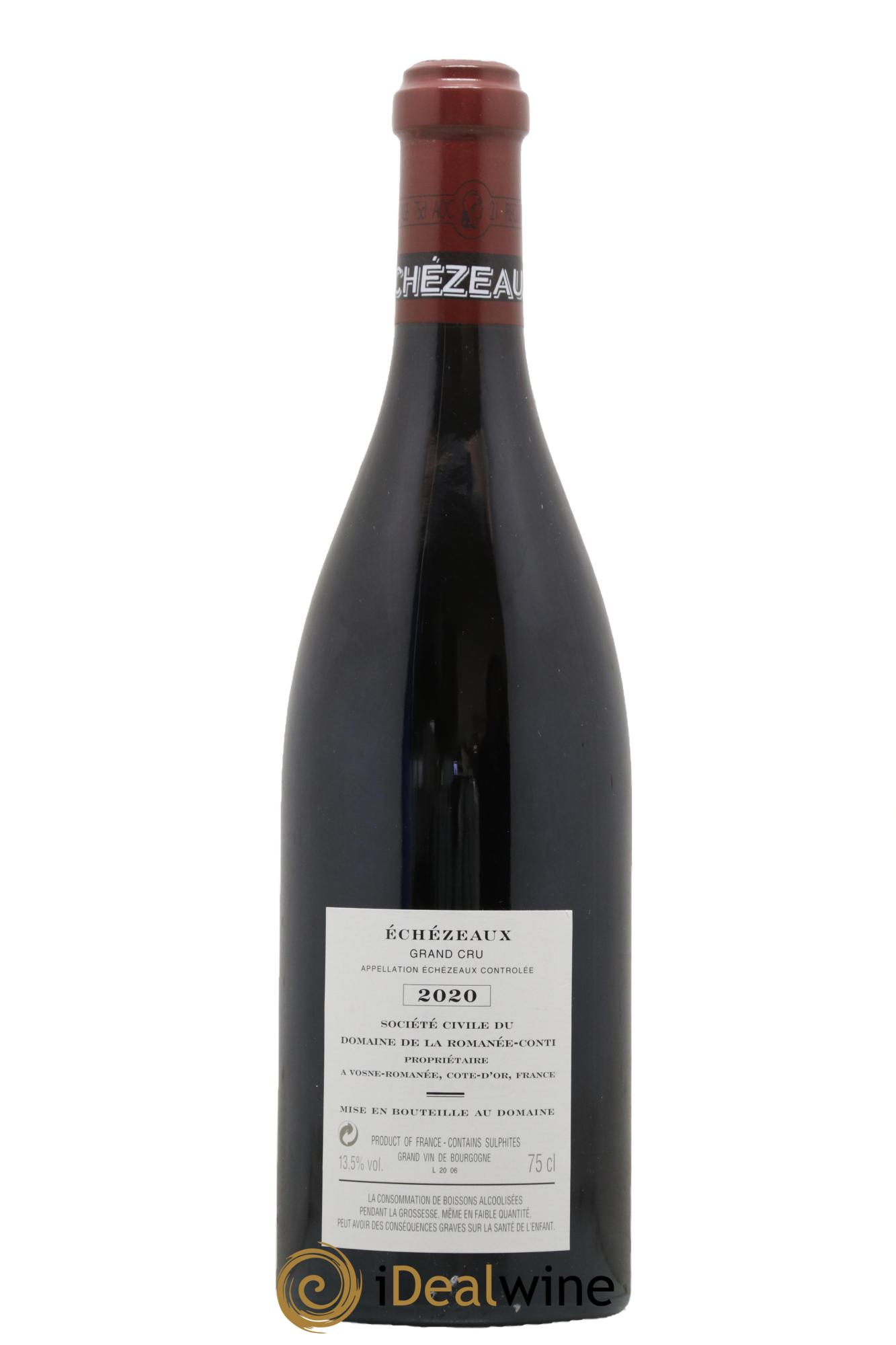 Echezeaux Grand Cru Domaine de la Romanée-Conti 2020 - Lotto di 1 bottiglia - 1