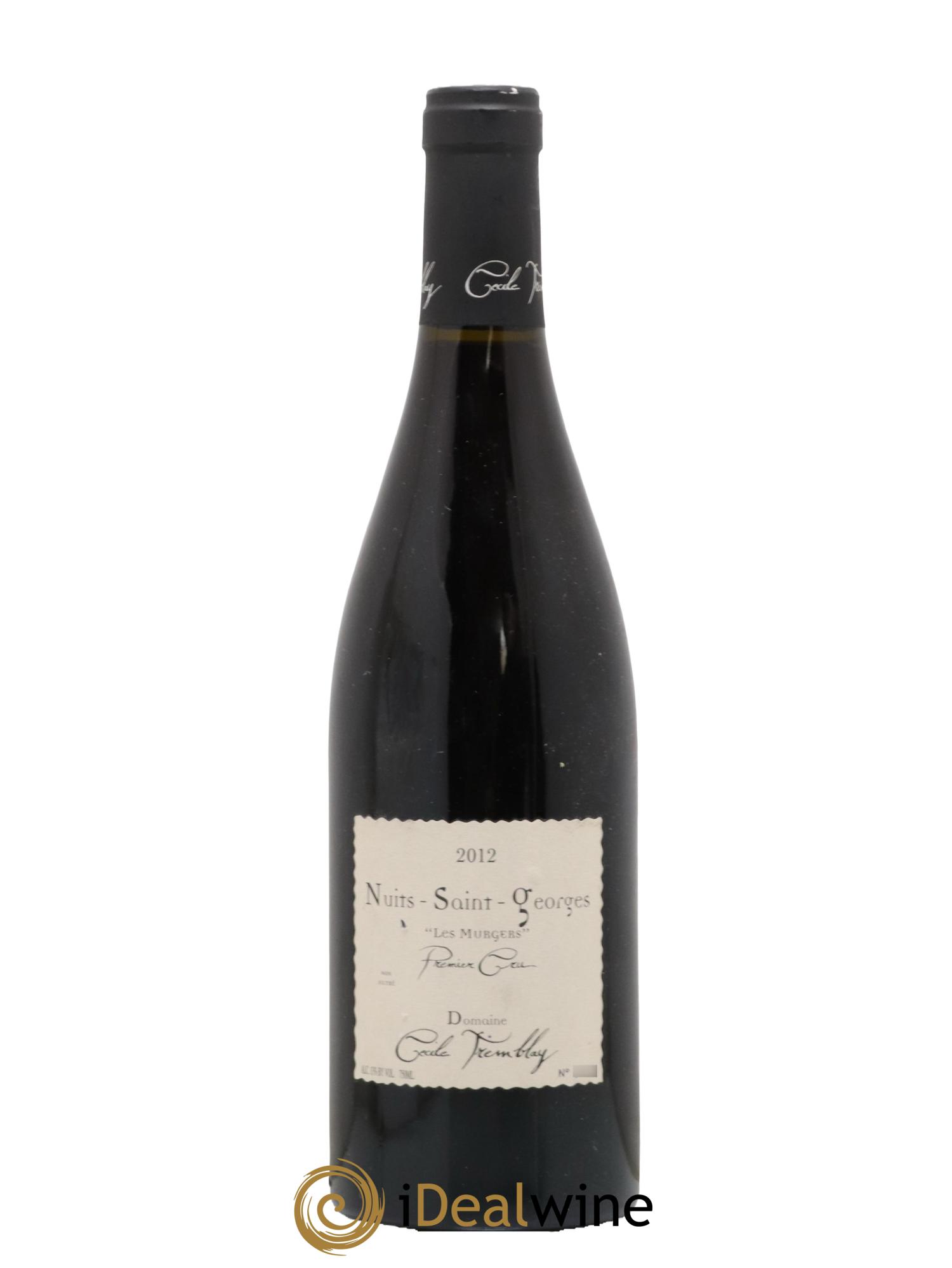Nuits-Saint-Georges 1er Cru Les Murgers Cécile Tremblay 2012 - Lot de 1 bouteille - 0