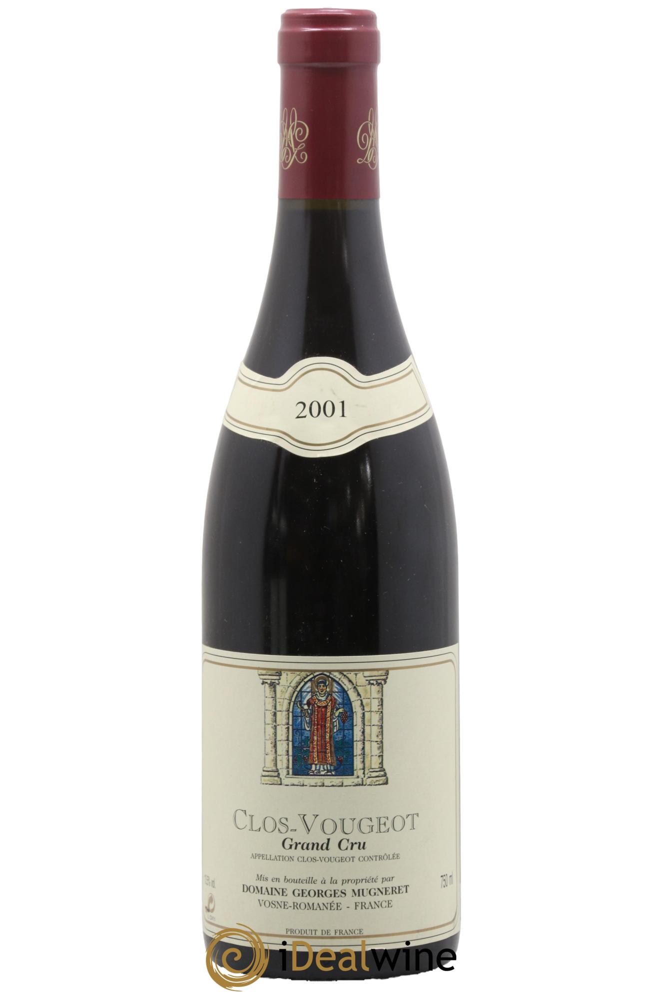 Clos de Vougeot Grand Cru Georges Mugneret-Gibourg (Domaine) 2001 - Lot de 1 bouteille - 0