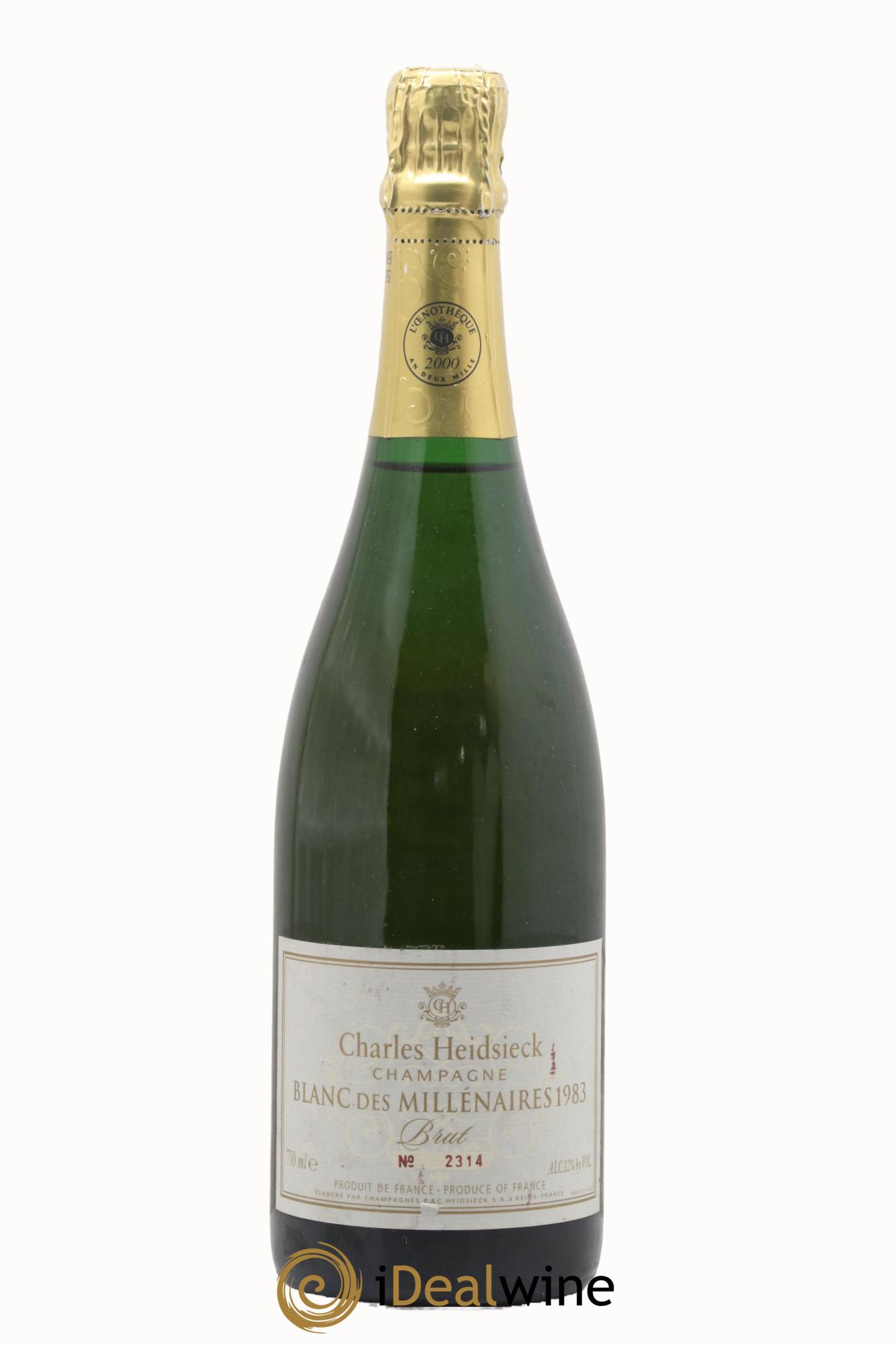 Blanc de Blancs Blanc des Millénaires Brut Charles Heidsieck 1983 - Posten von 1 Flasche - 0