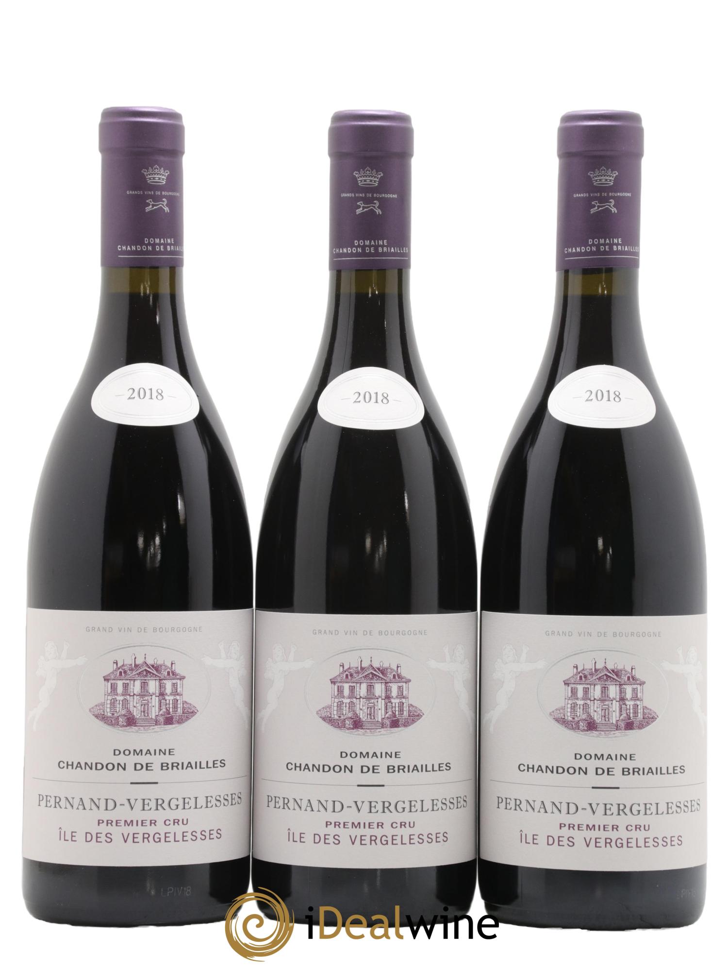 Pernand-Vergelesses 1er Cru Ile des Vergelesses Chandon de Briailles 2018 - Lot de 6 bouteilles - 1