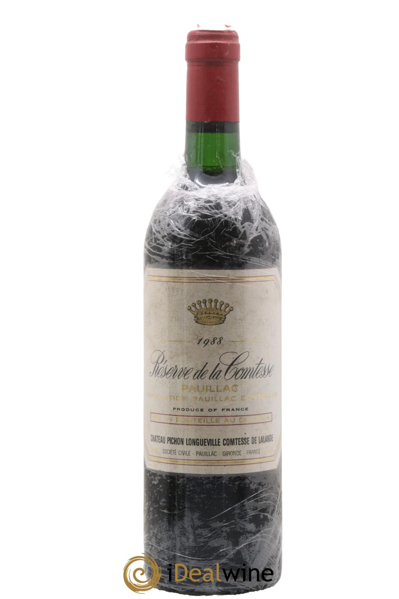 Réserve de la Comtesse Second Vin 1988 - Lot de 1 bouteille - 0