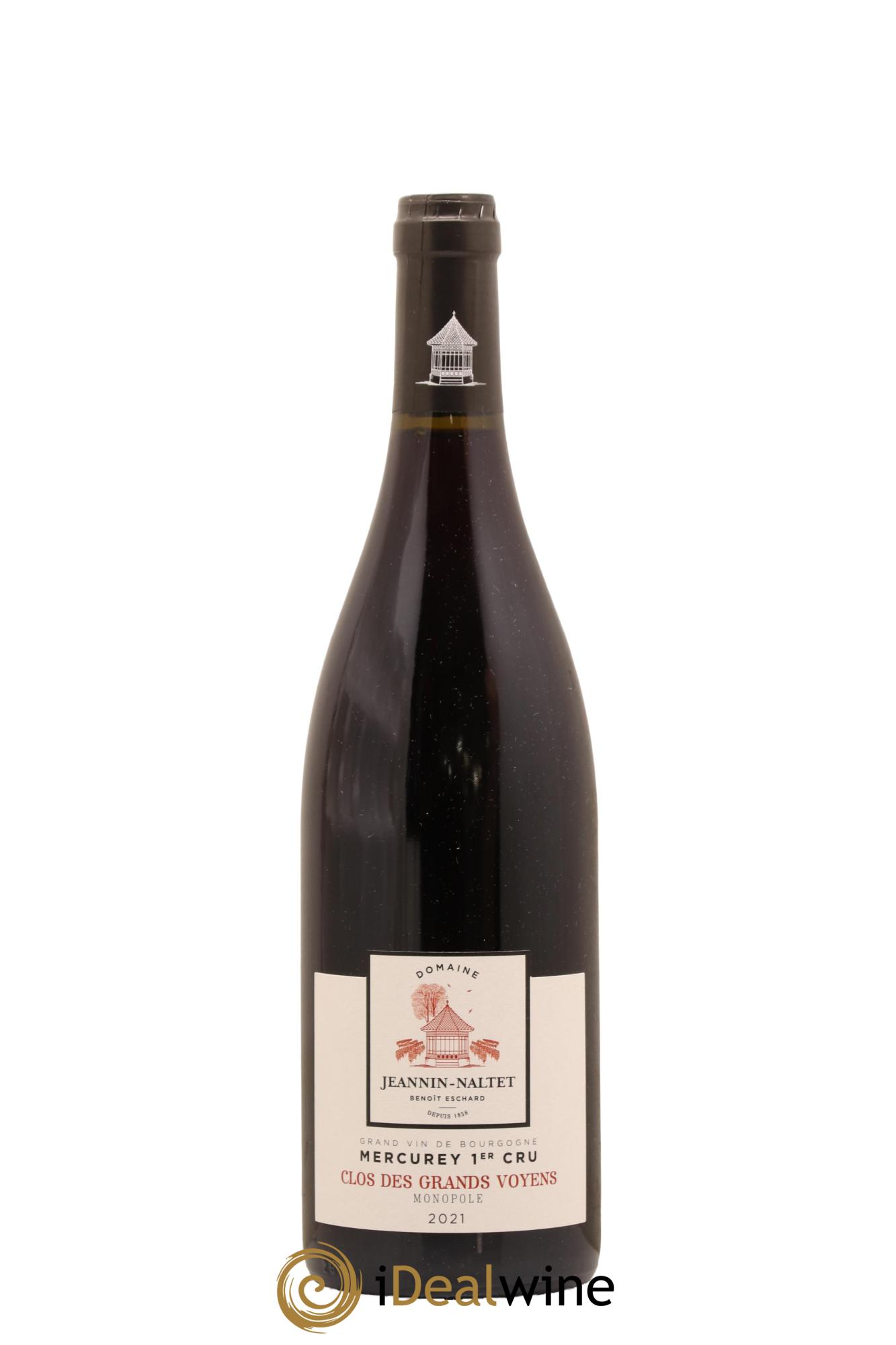 Mercurey 1er Cru Clos Des Grands Voyens Domaine Jeannin Naltet 2021 - Lot de 1 bouteille - 0