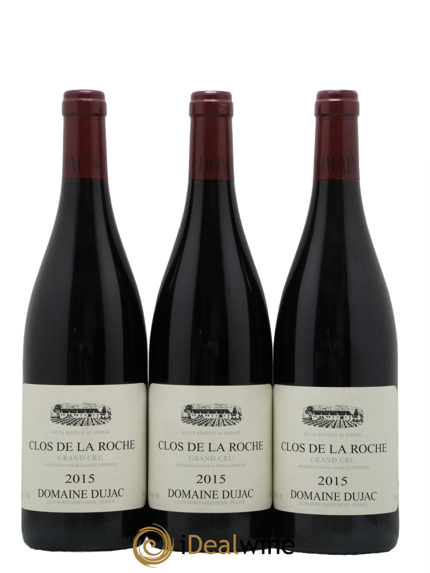 Clos de la Roche Grand Cru Dujac (Domaine) Domaine 2015 - Lot de 3 bouteilles - 0