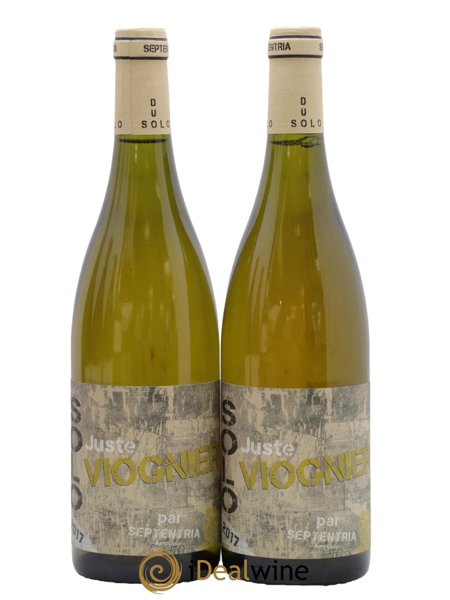 Côtes-du-Rhône Solo Juste Viognier Septentria 2017 - Lot of 2 bottles - 0