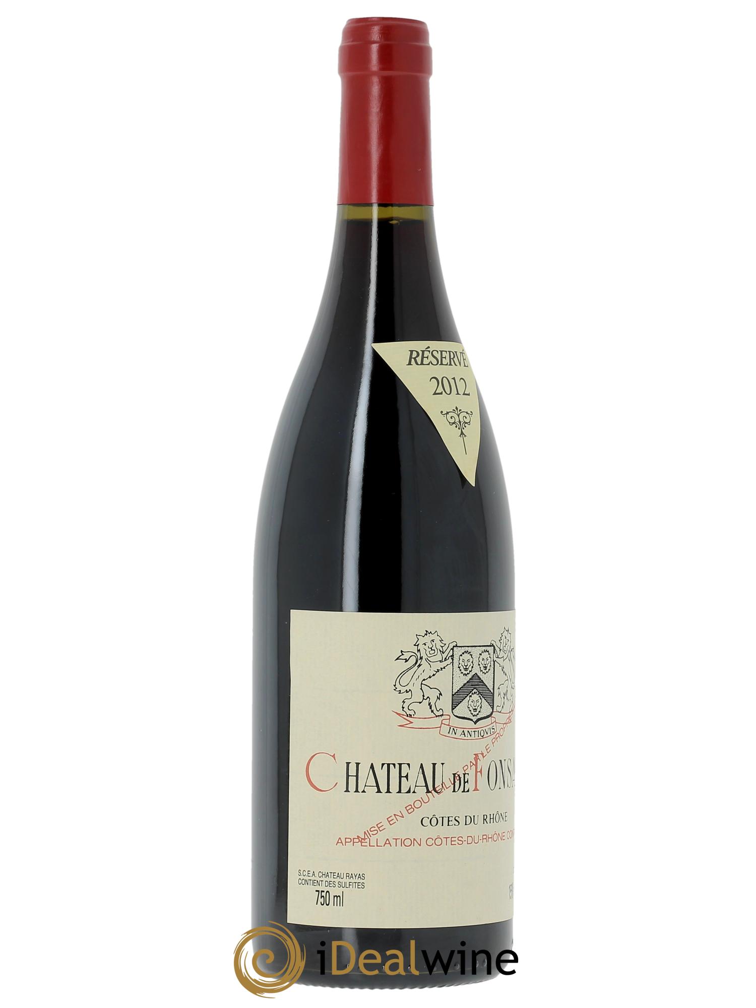 Côtes-du-Rhône Cuvée Syrah Château de Fonsalette 2012 - Posten von 1 Flasche - 1