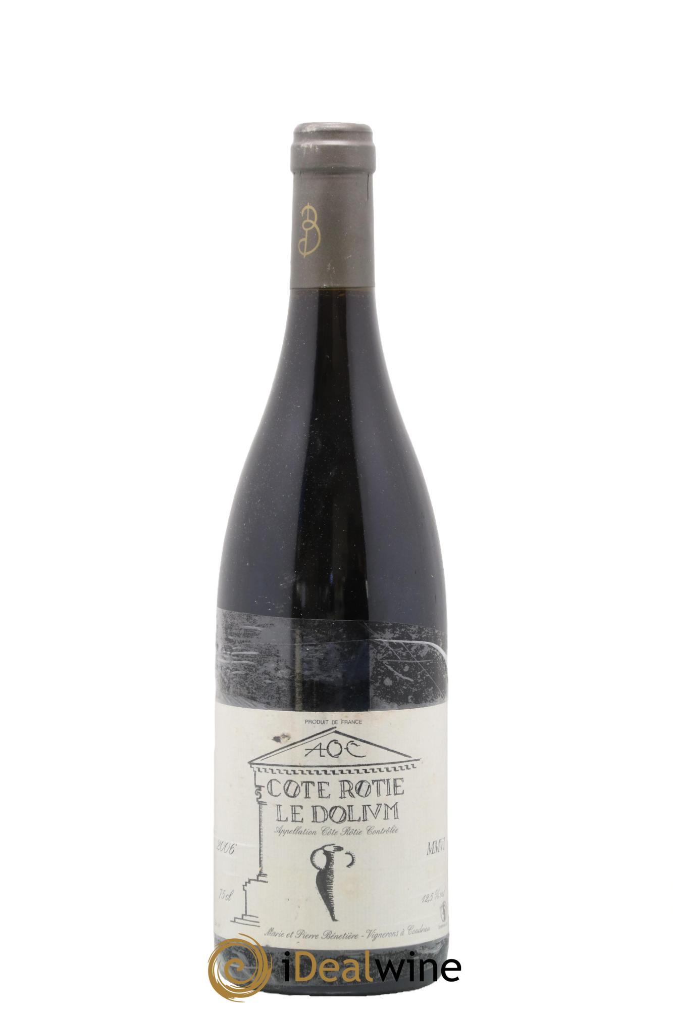 Côte-Rôtie Le Dolium Marie et Pierre Bénetière (Domaine) 2006 - Lot de 1 bouteille - 0