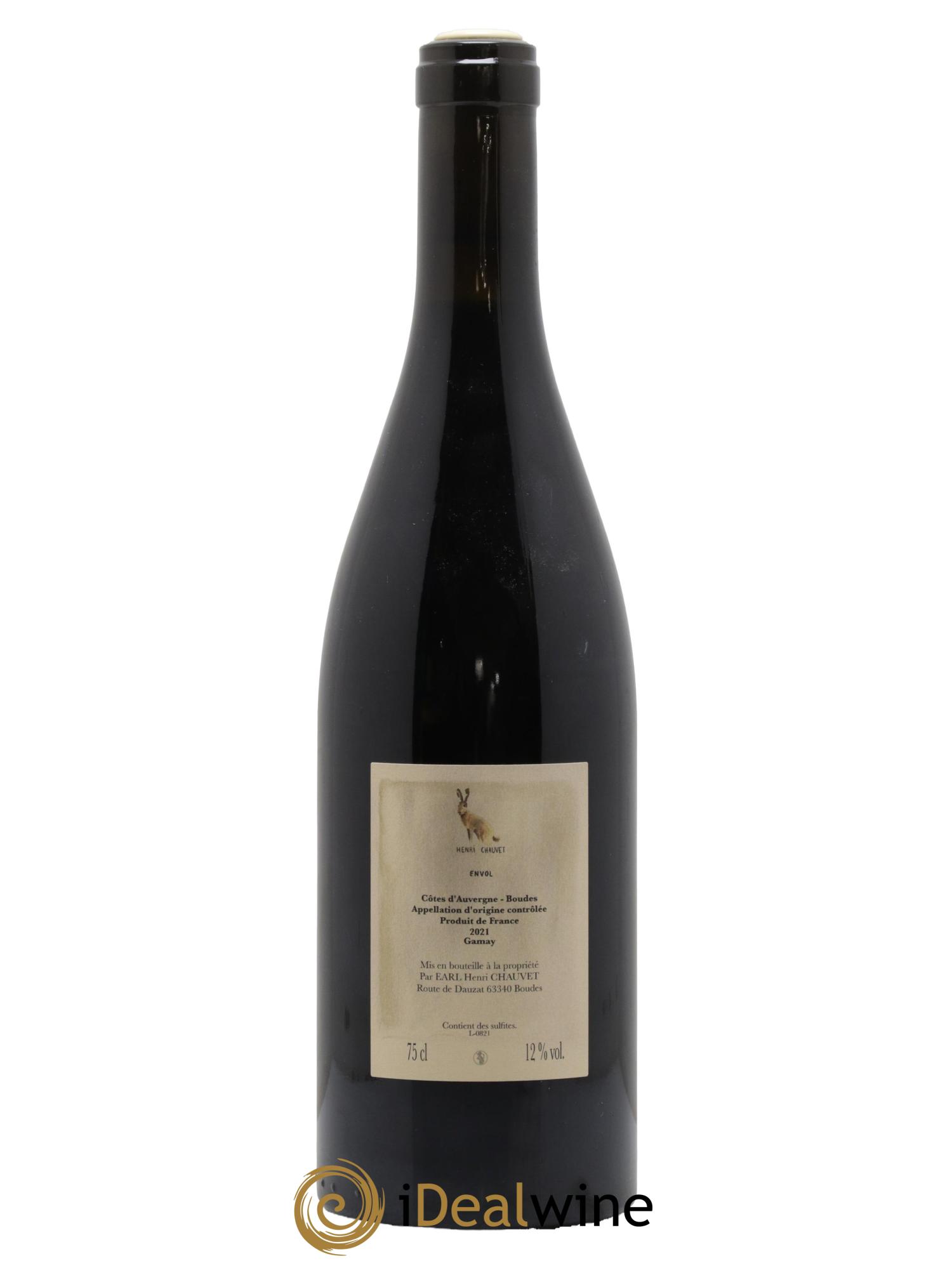 Côtes d'Auvergne Envol Henri Chauvet 2021 - Lot de 1 bouteille - 1