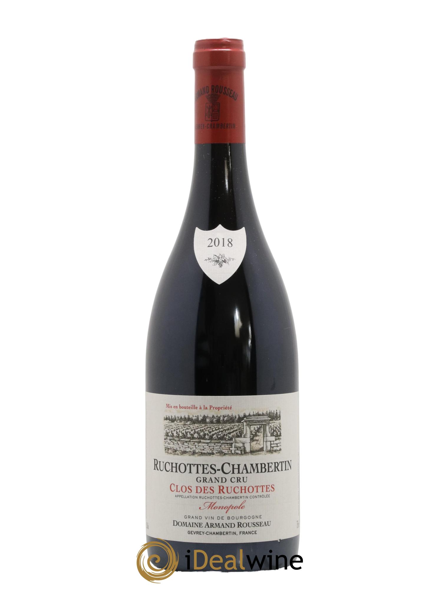 Ruchottes-Chambertin Grand Cru Clos des Ruchottes Armand Rousseau (Domaine) 2018 - Lot de 1 bouteille - 0