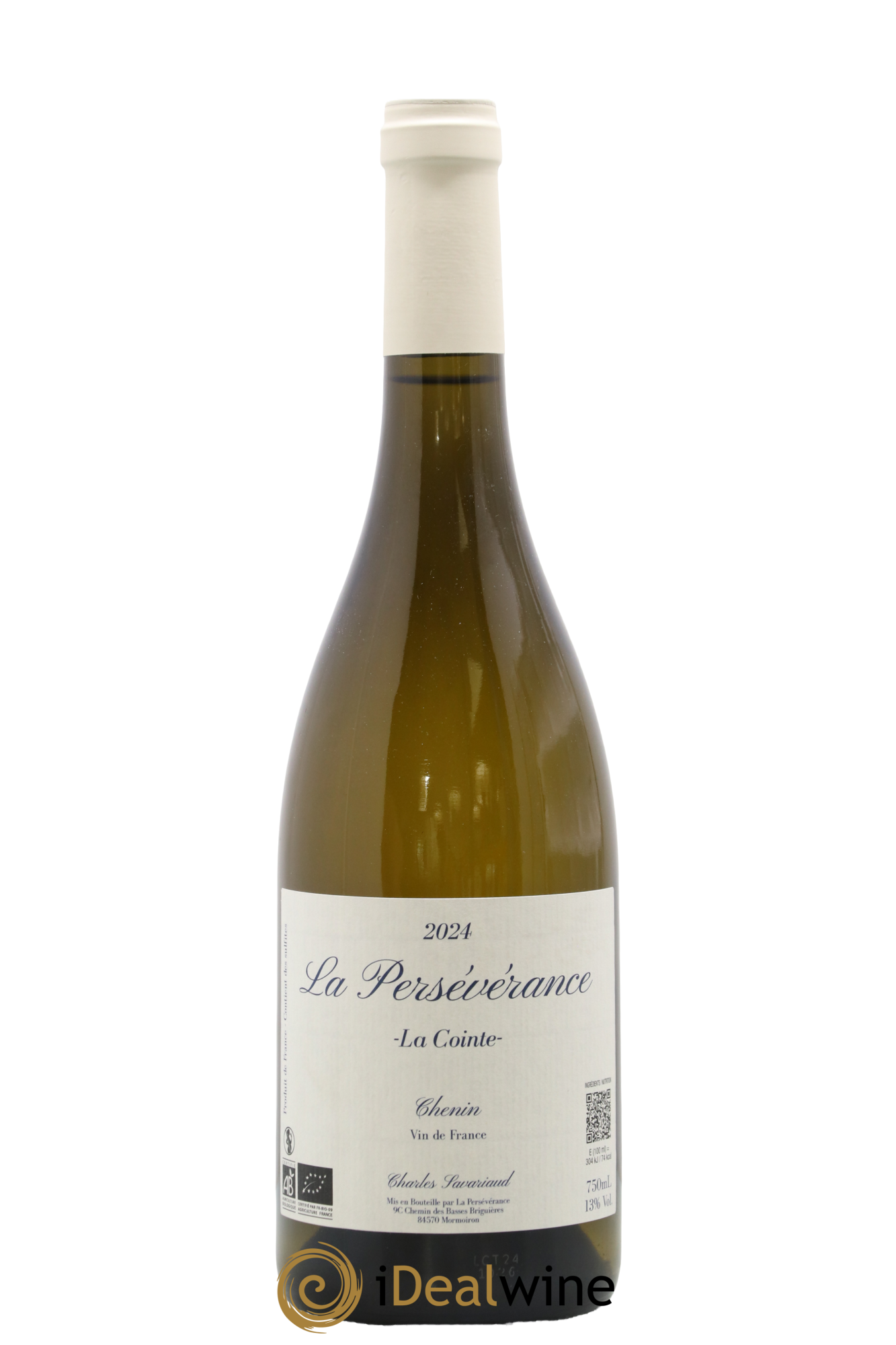 Vin de France Chenin blanc Cuvée la cointe Domaine de la perseverance 2024 - Posten von 1 Flasche - 0