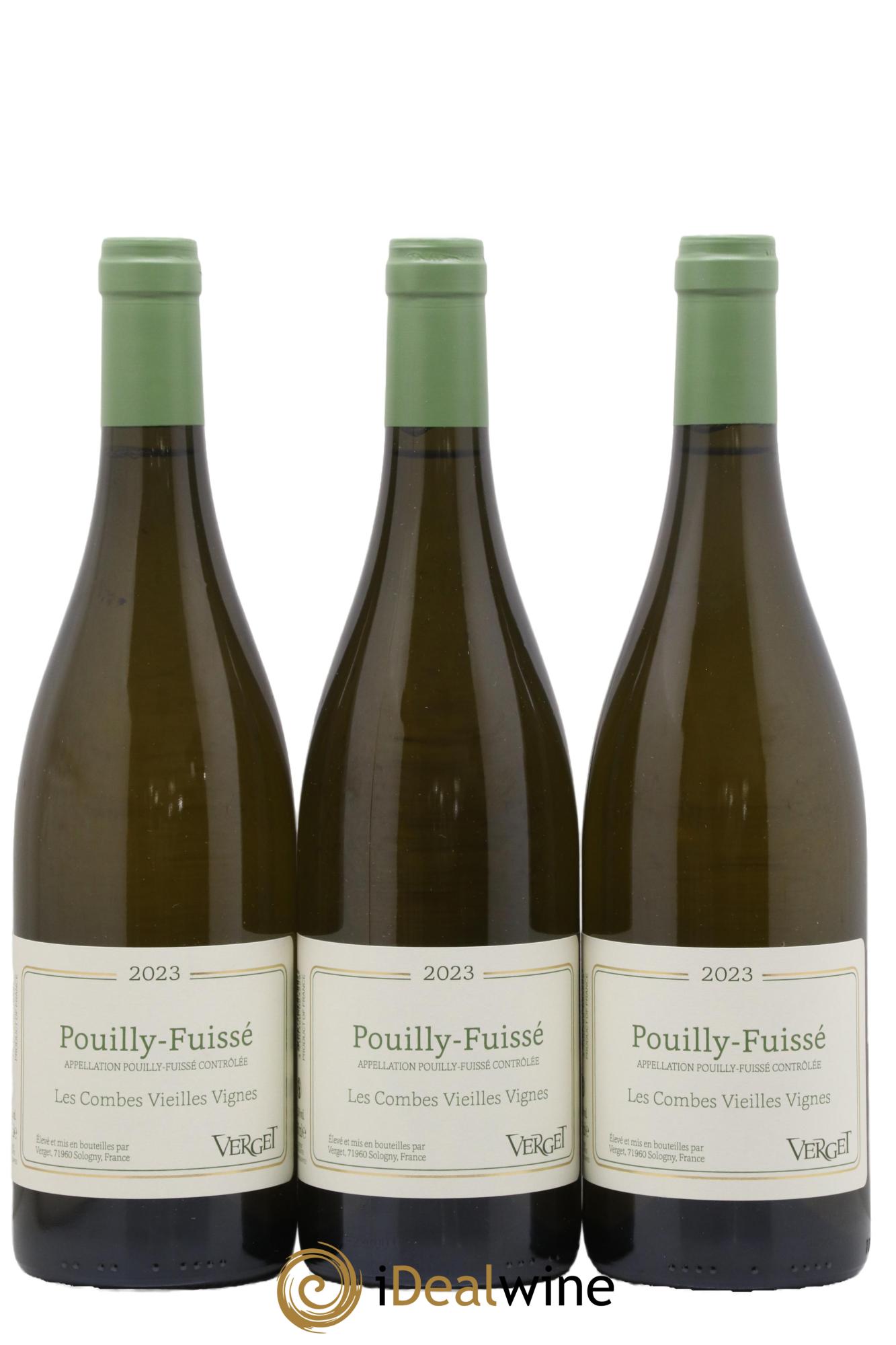 Pouilly-Fuissé Les Combes Vieilles Vignes Verget 2023 - Lot de 3 bouteilles - 0
